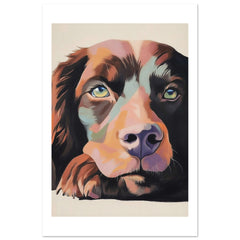 American Water Dog Relaxing Pastel Colored 1