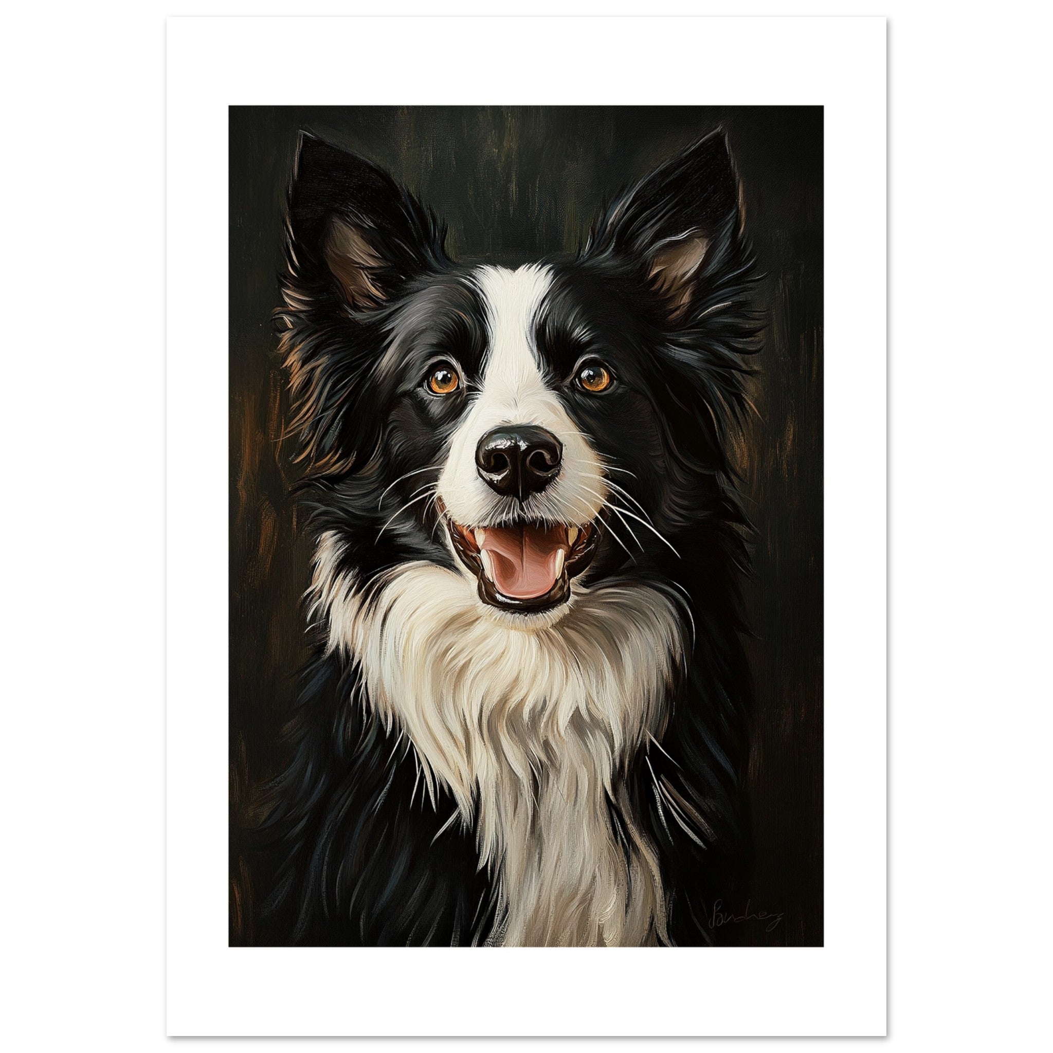 Border Collie Poster / Border Collie Art Work / Border Collie Print