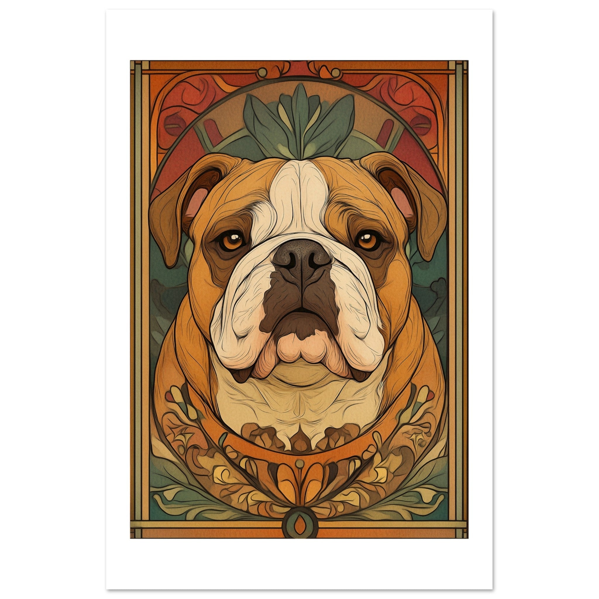 Bulldog Poster / Bulldog Art Work / Bulldog Print