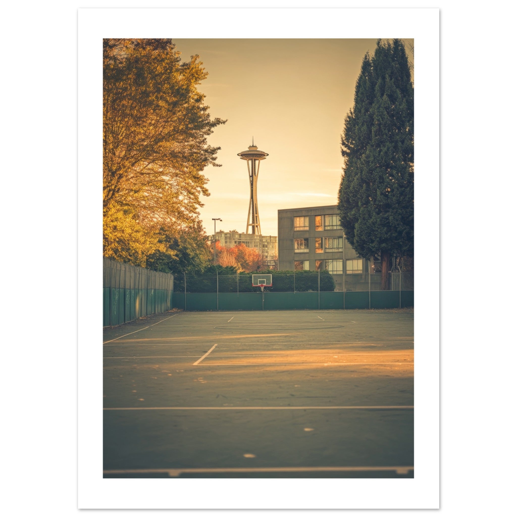 Basketball Court in Seattle Washington