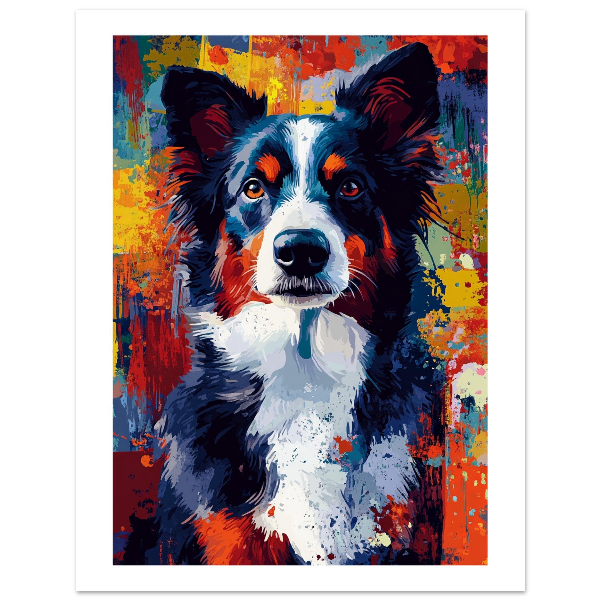 Border Collie Poster / Border Collie Art Work / Border Collie Print