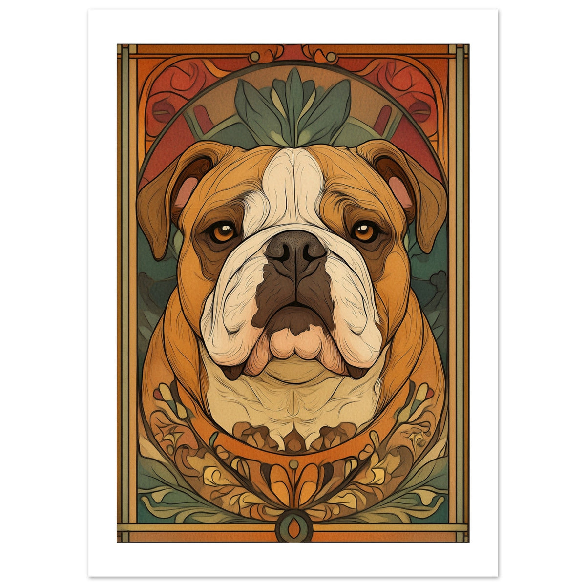 Bulldog Poster / Bulldog Art Work / Bulldog Print