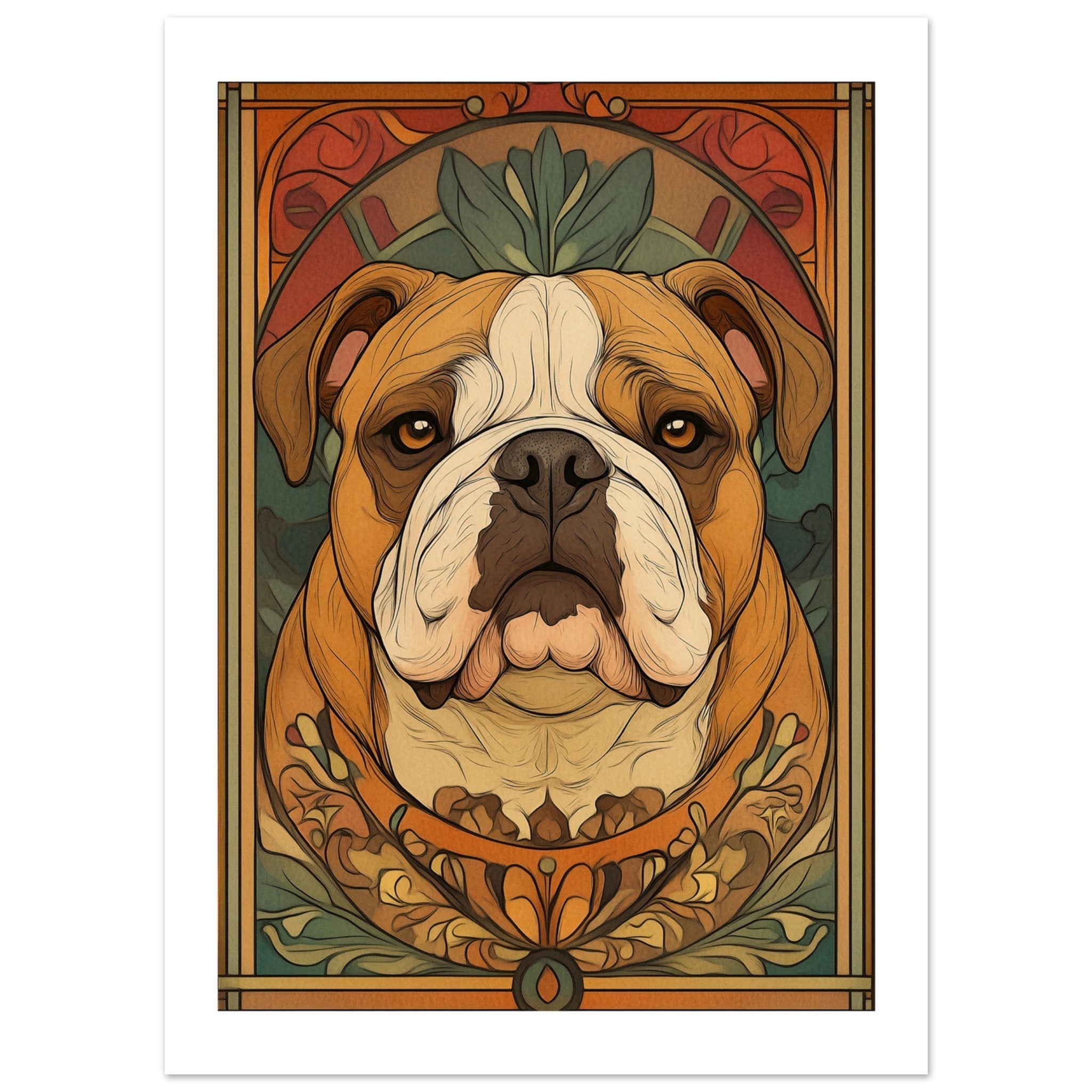 Bulldog Poster / Bulldog Art Work / Bulldog Print