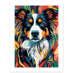 Border Collie Poster / Border Collie Art Work / Border Collie Print