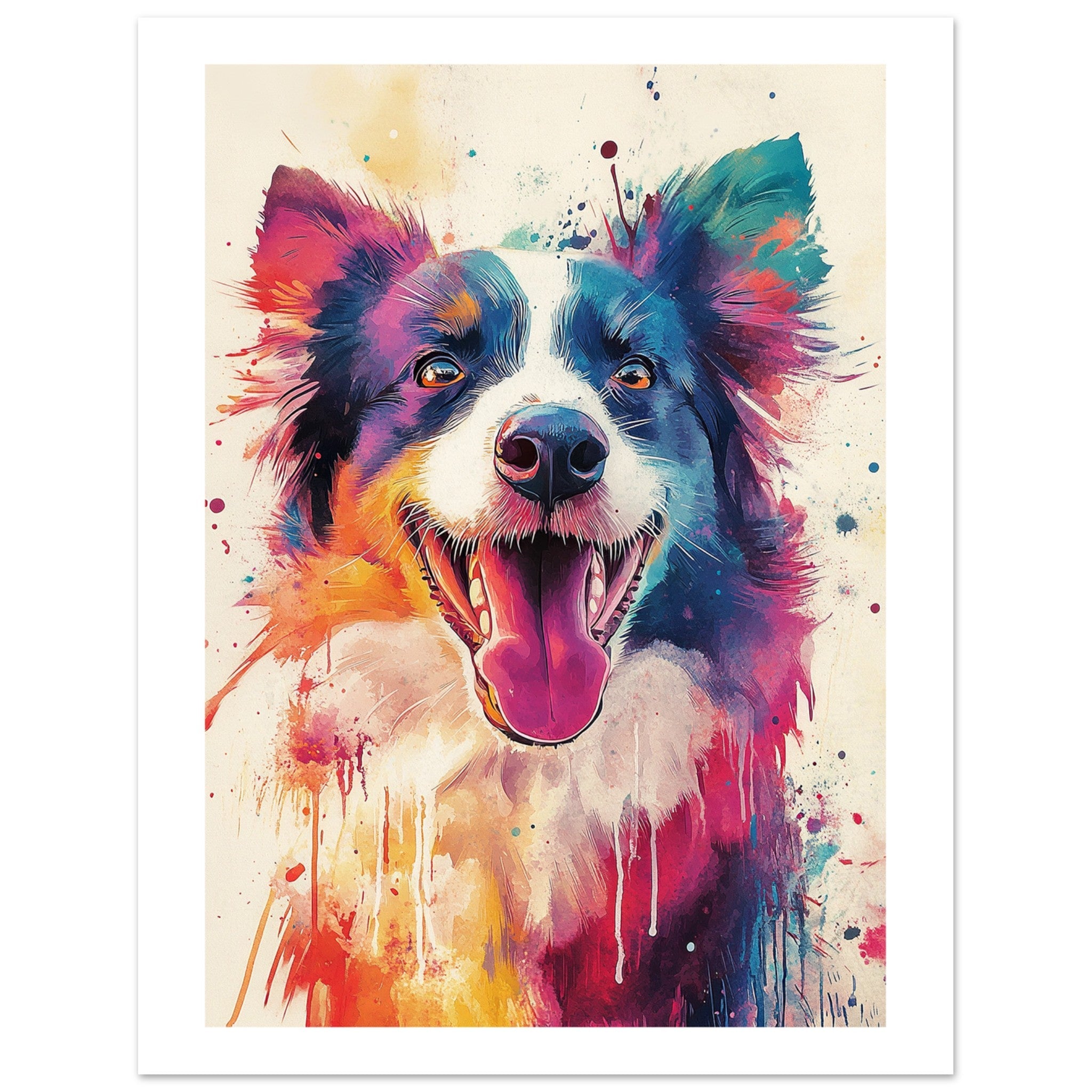 Border Collie Poster / Border Collie Art Work / Border Collie Print