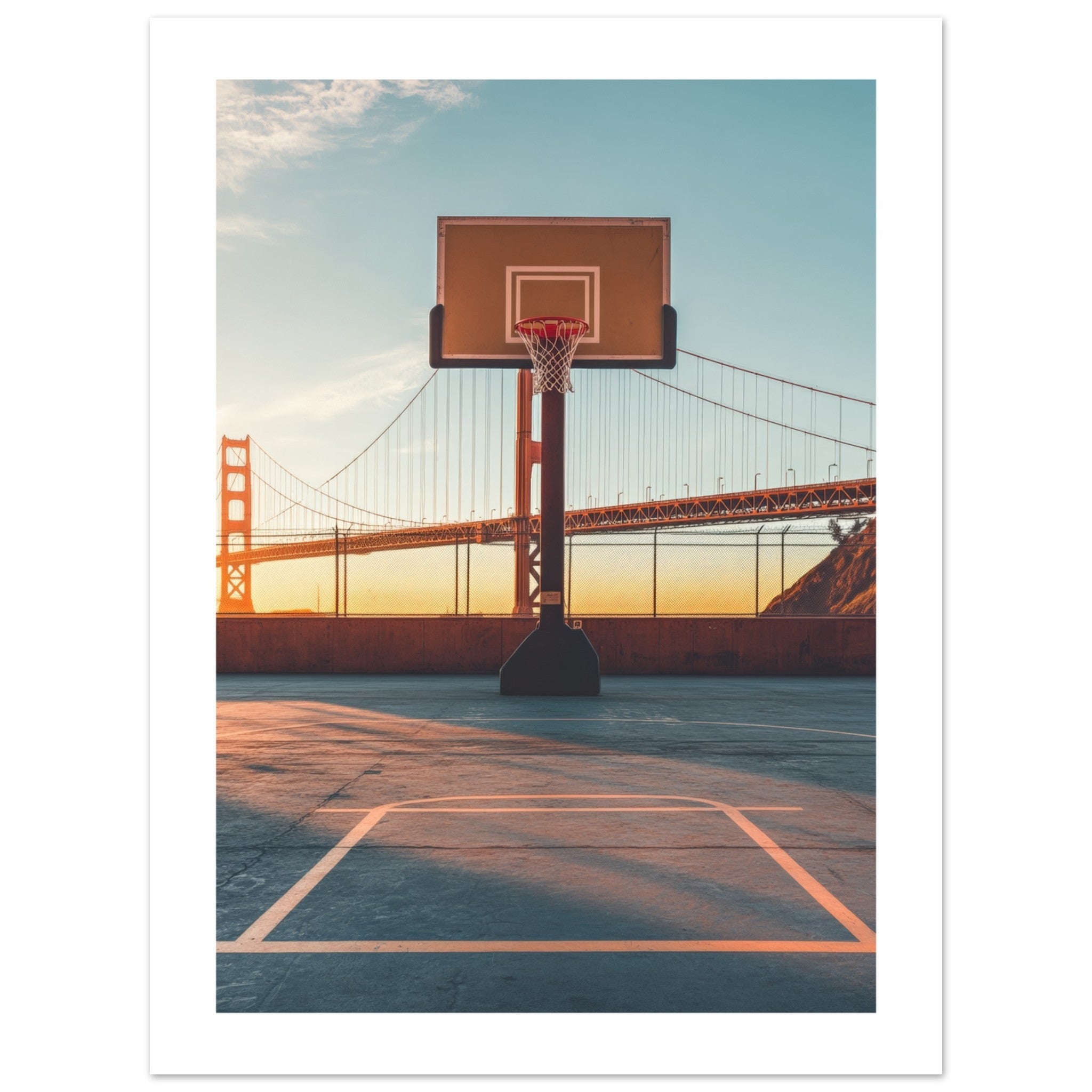 Basketball Court in Golden Gate Bridge San Francisco 2