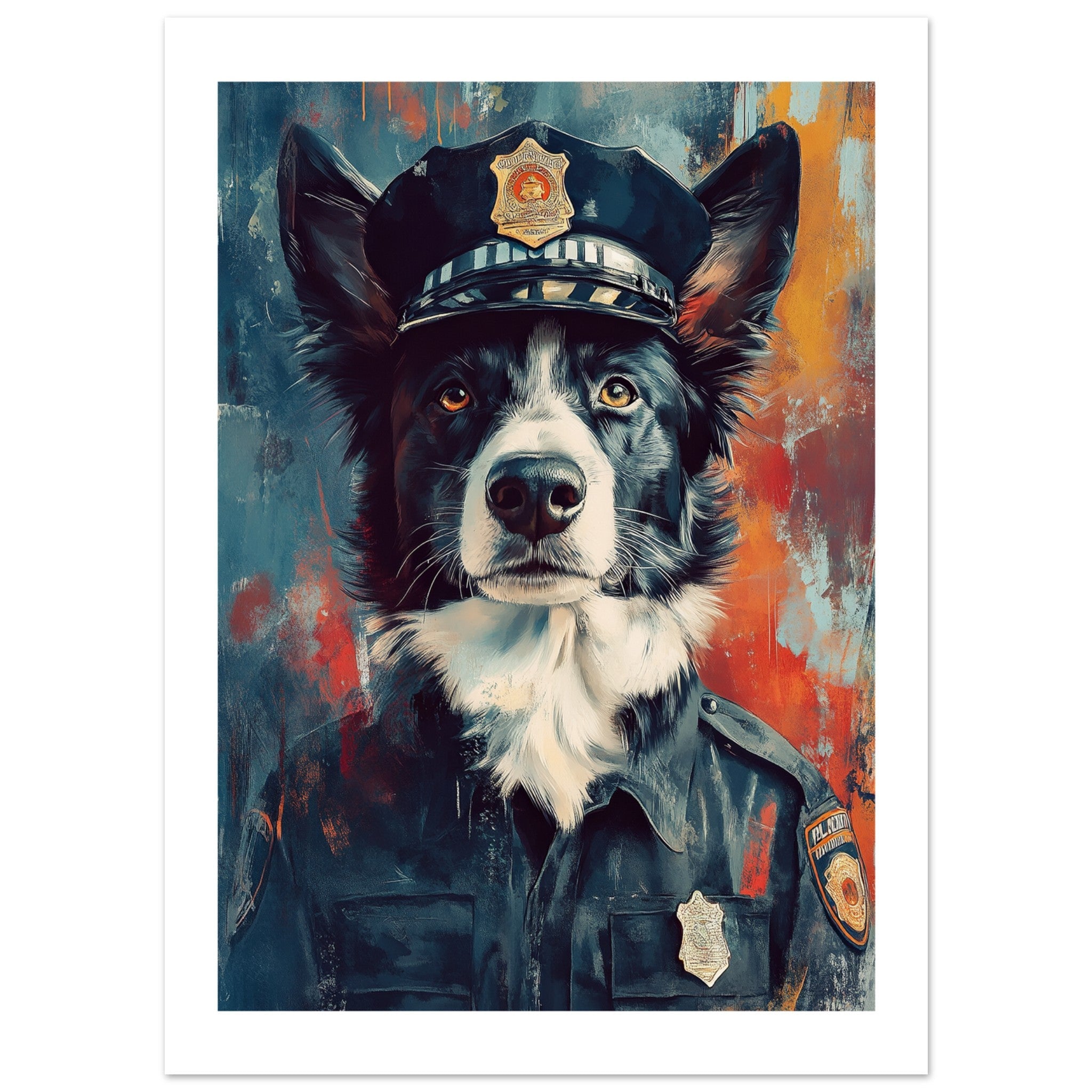 Border Collie Poster / Border Collie Art Work / Border Collie Print