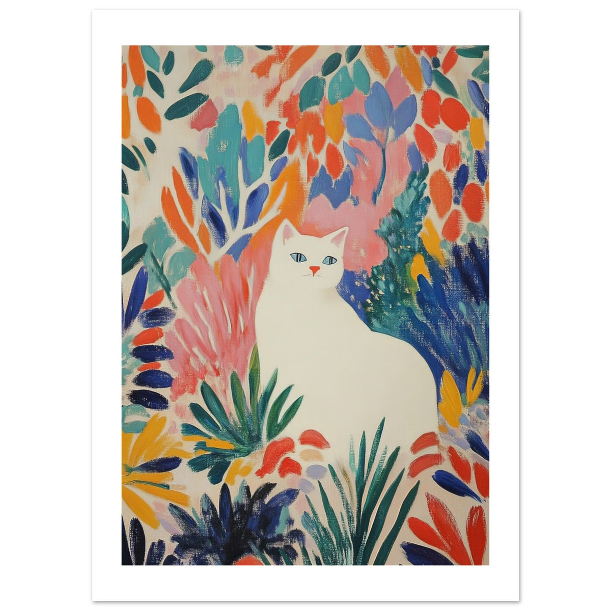 American Curl Cat Inspired by Matisse 1