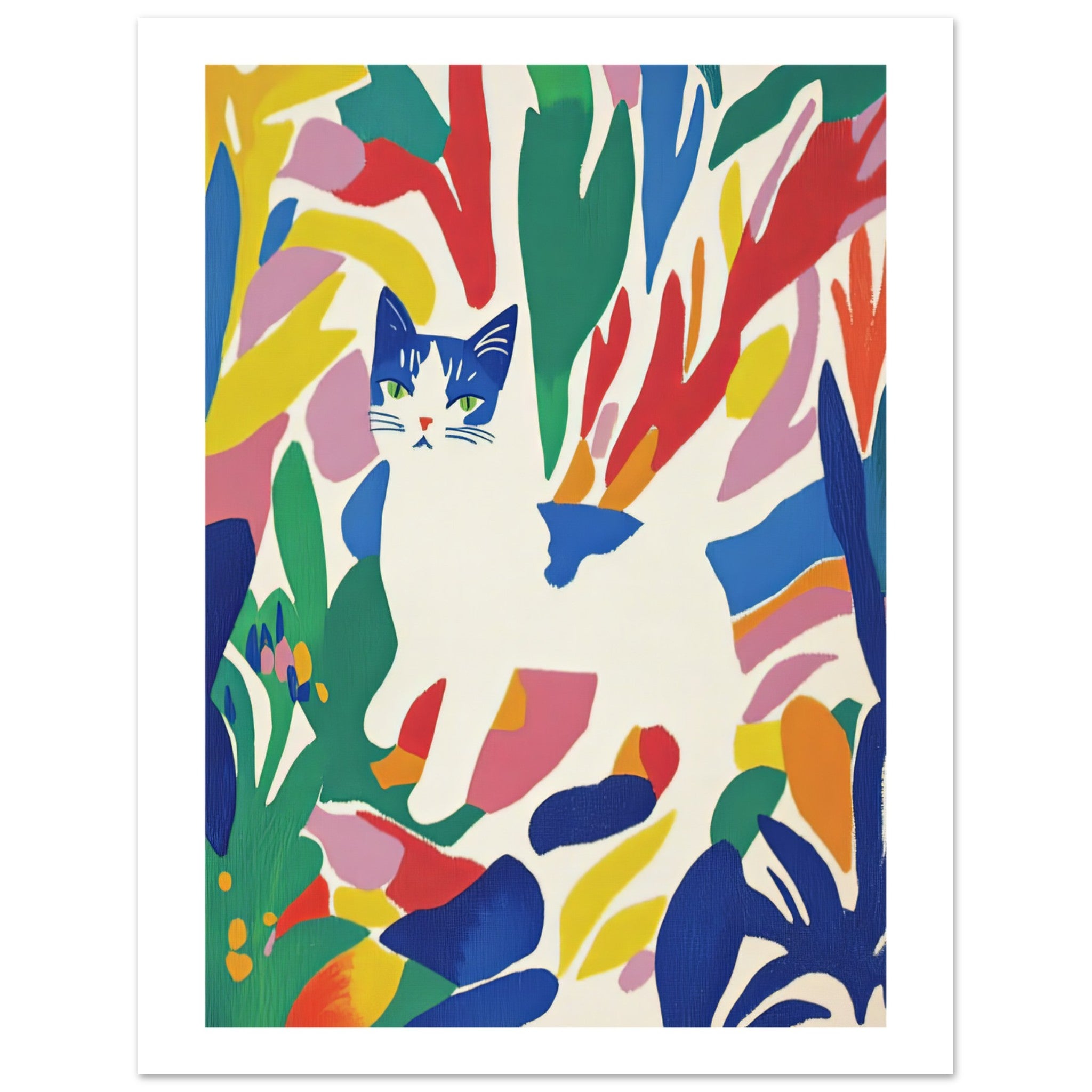 Burmilla Cat Inspired by Matisse 1