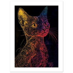 Bombay Cat Painted With Tone Pen 5
