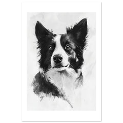 Border Collie Poster / Border Collie Art Work / Border Collie Print