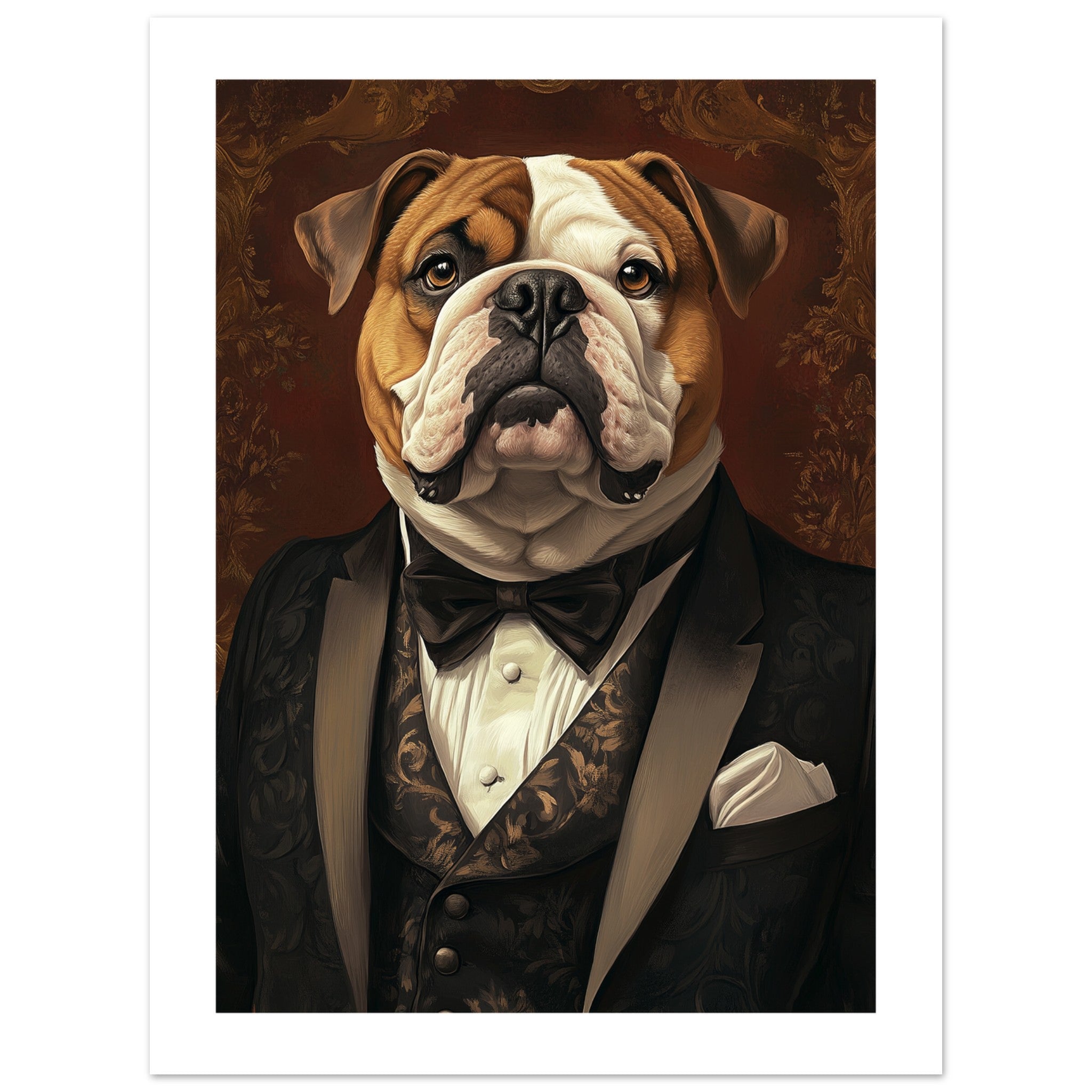 Bulldog Poster / Bulldog Art Work / Bulldog Print