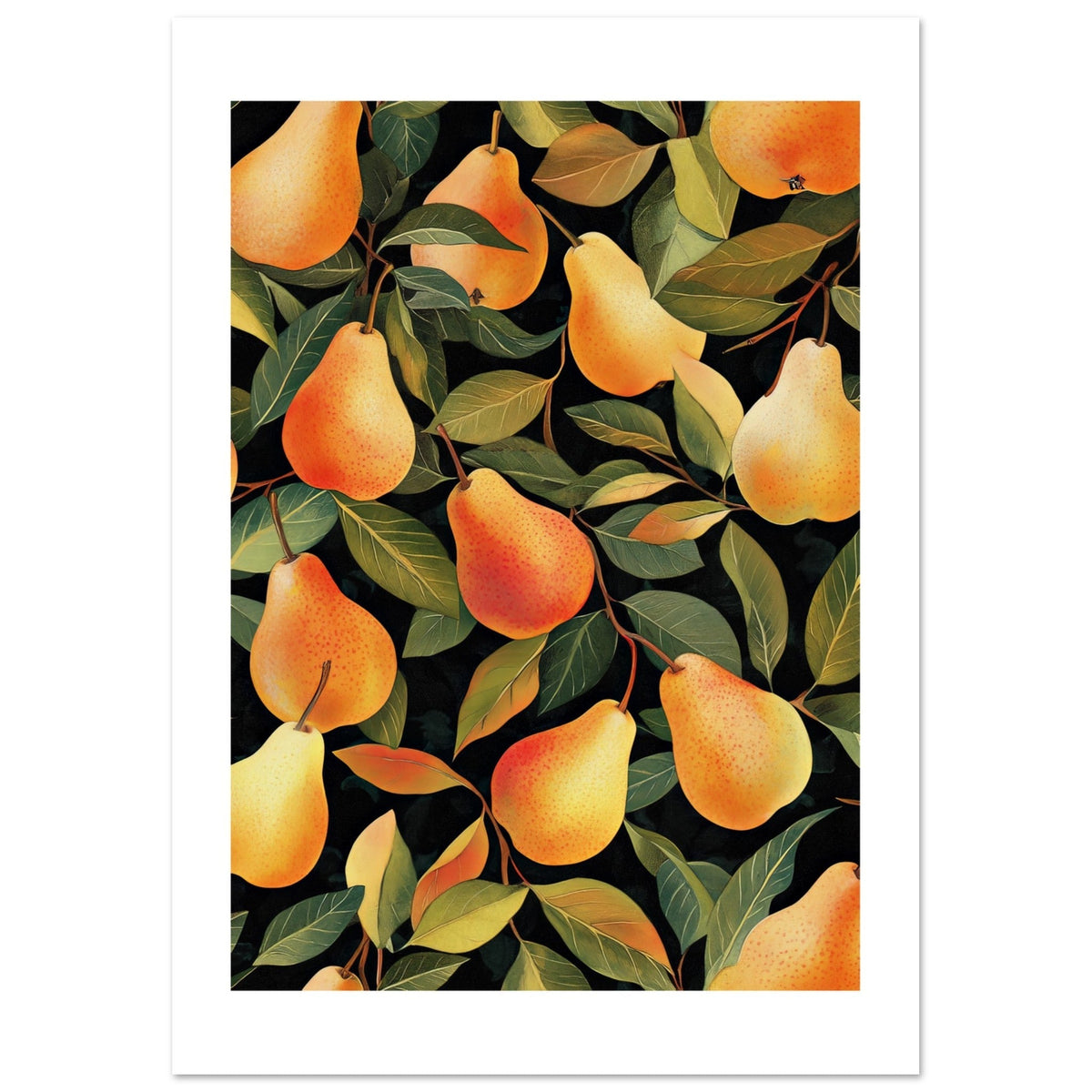 A pattern of pears