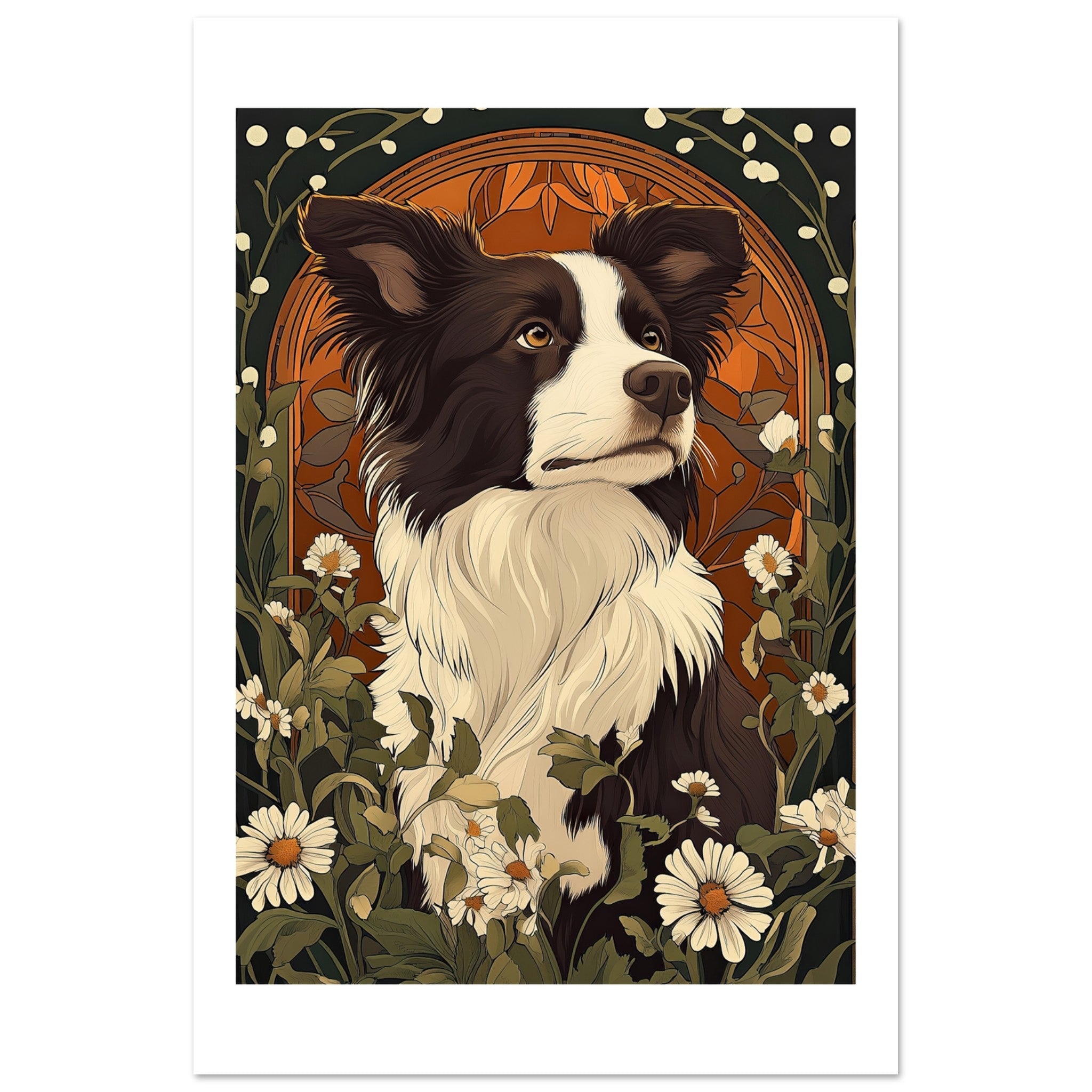 Border Collie Poster / Border Collie Art Work / Border Collie Print