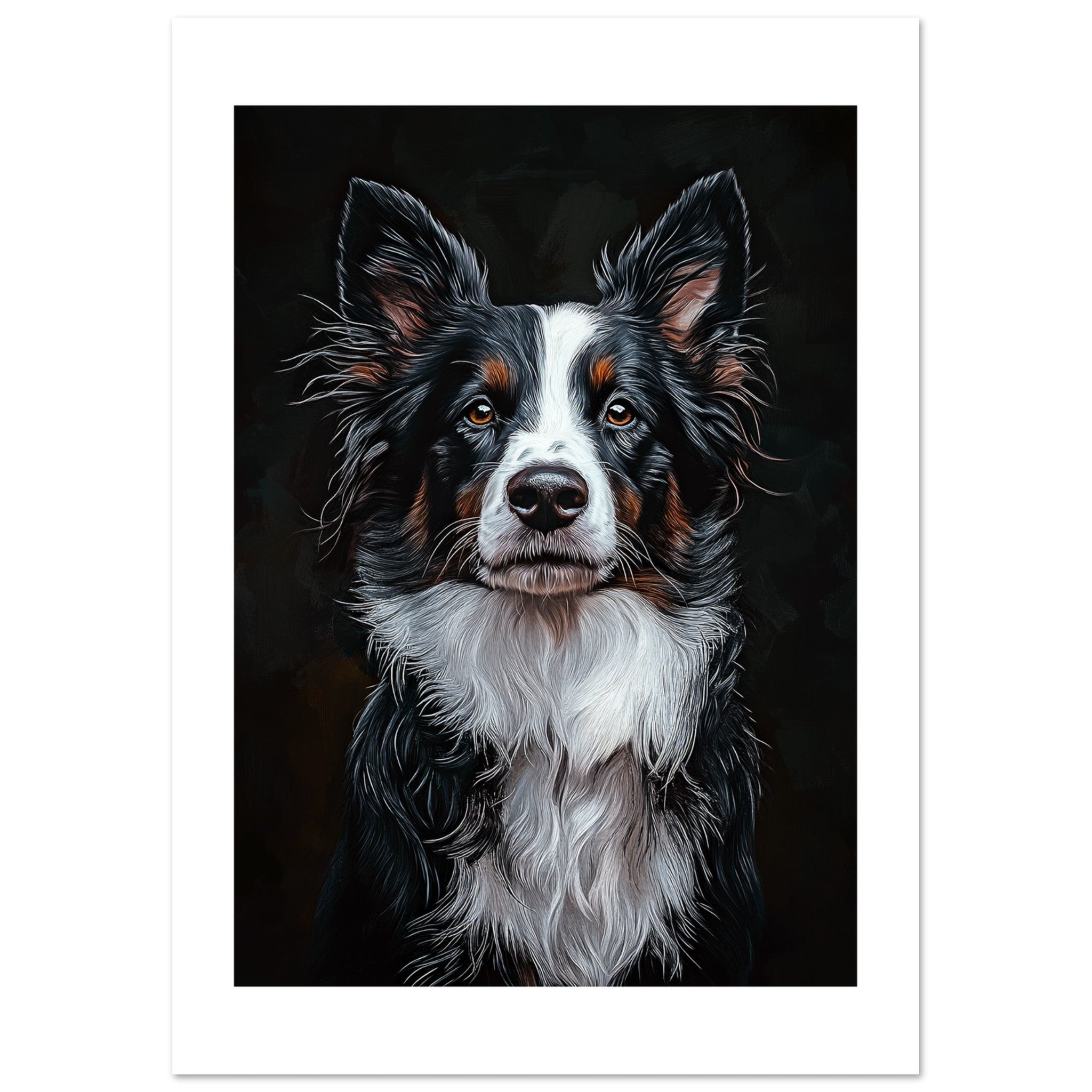Border Collie Poster / Border Collie Art Work / Border Collie Print