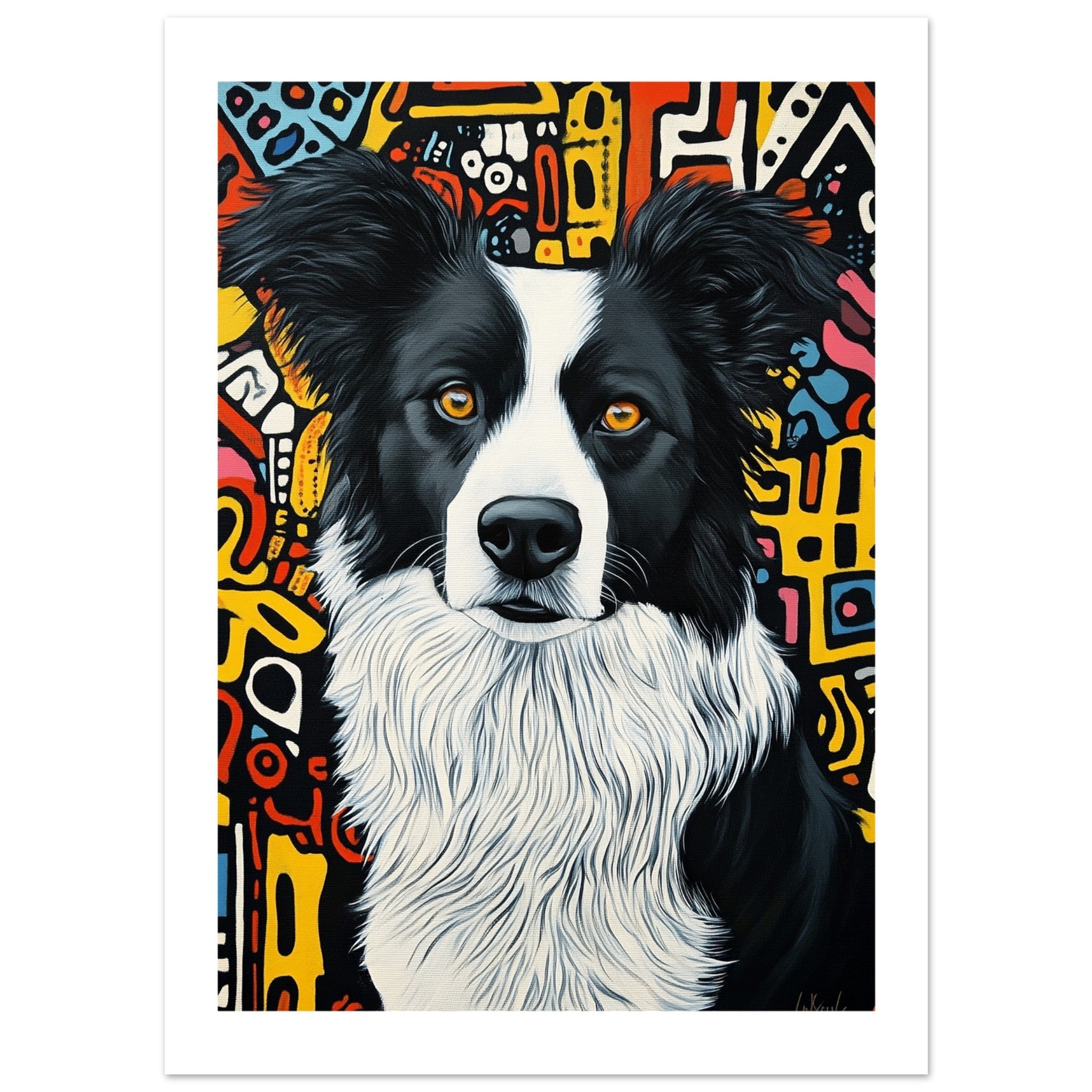 Border Collie Poster / Border Collie Art Work / Border Collie Print