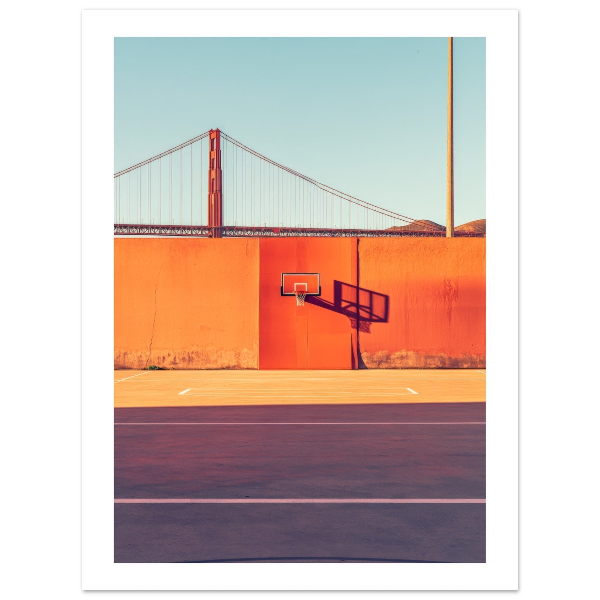 Basketball Court in Golden Gate Bridge San Francisco 1