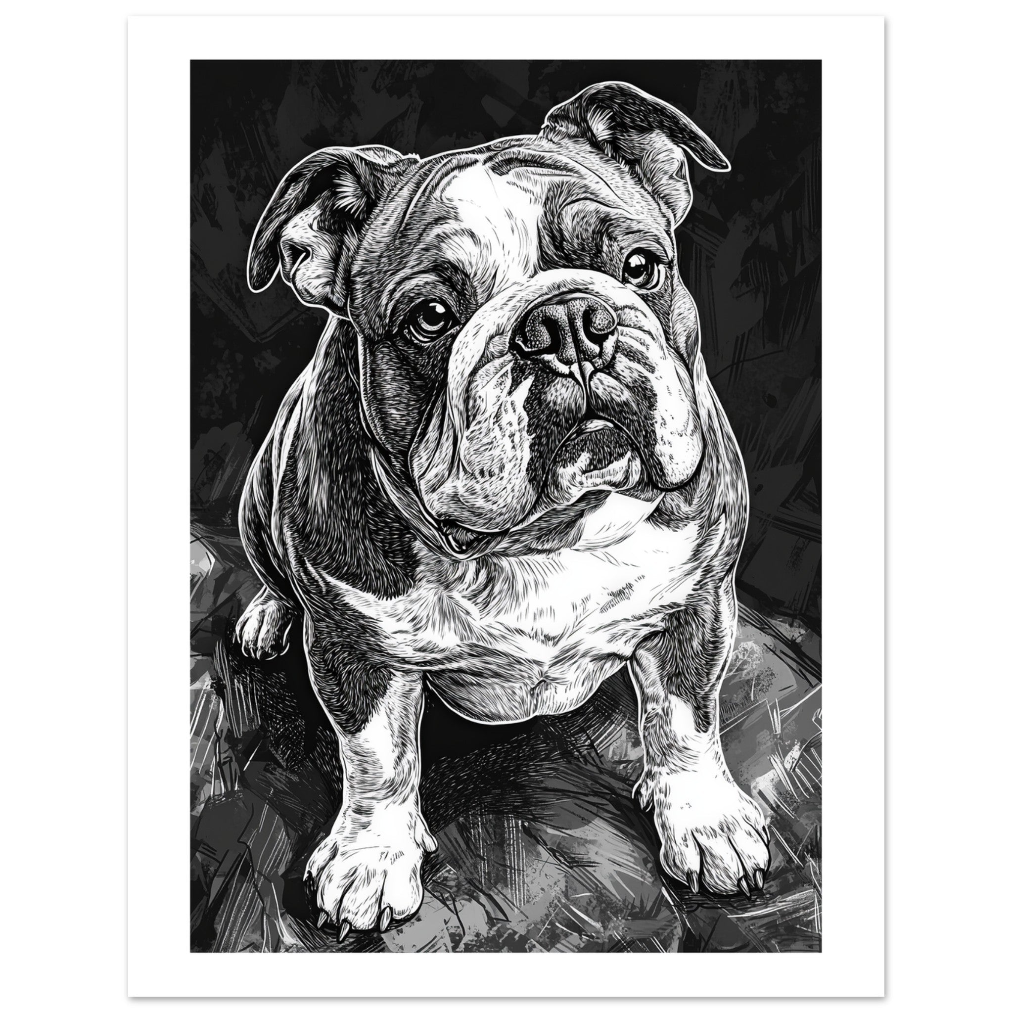 Bulldog Poster / Bulldog Art Work / Bulldog Print