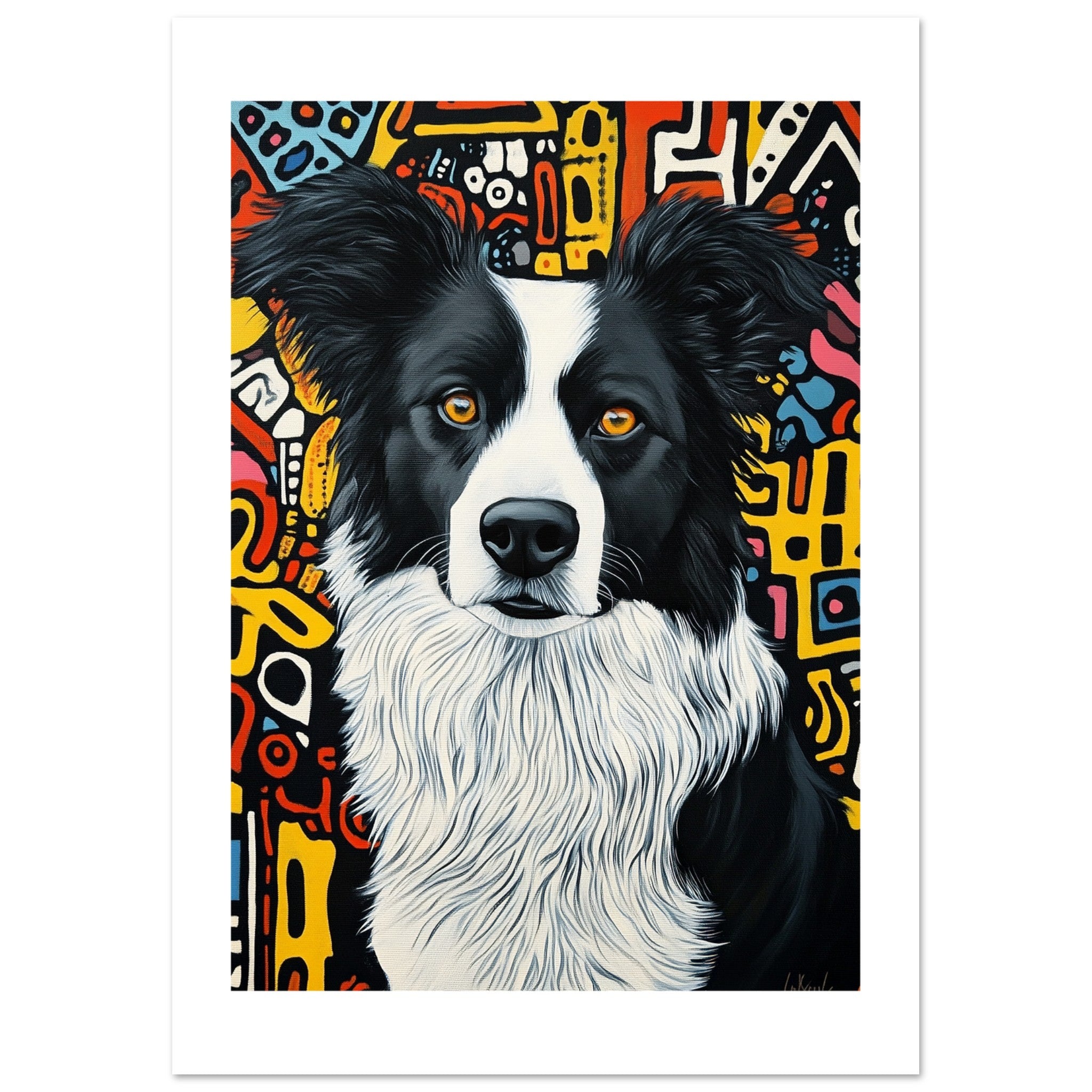 Border Collie Poster / Border Collie Art Work / Border Collie Print