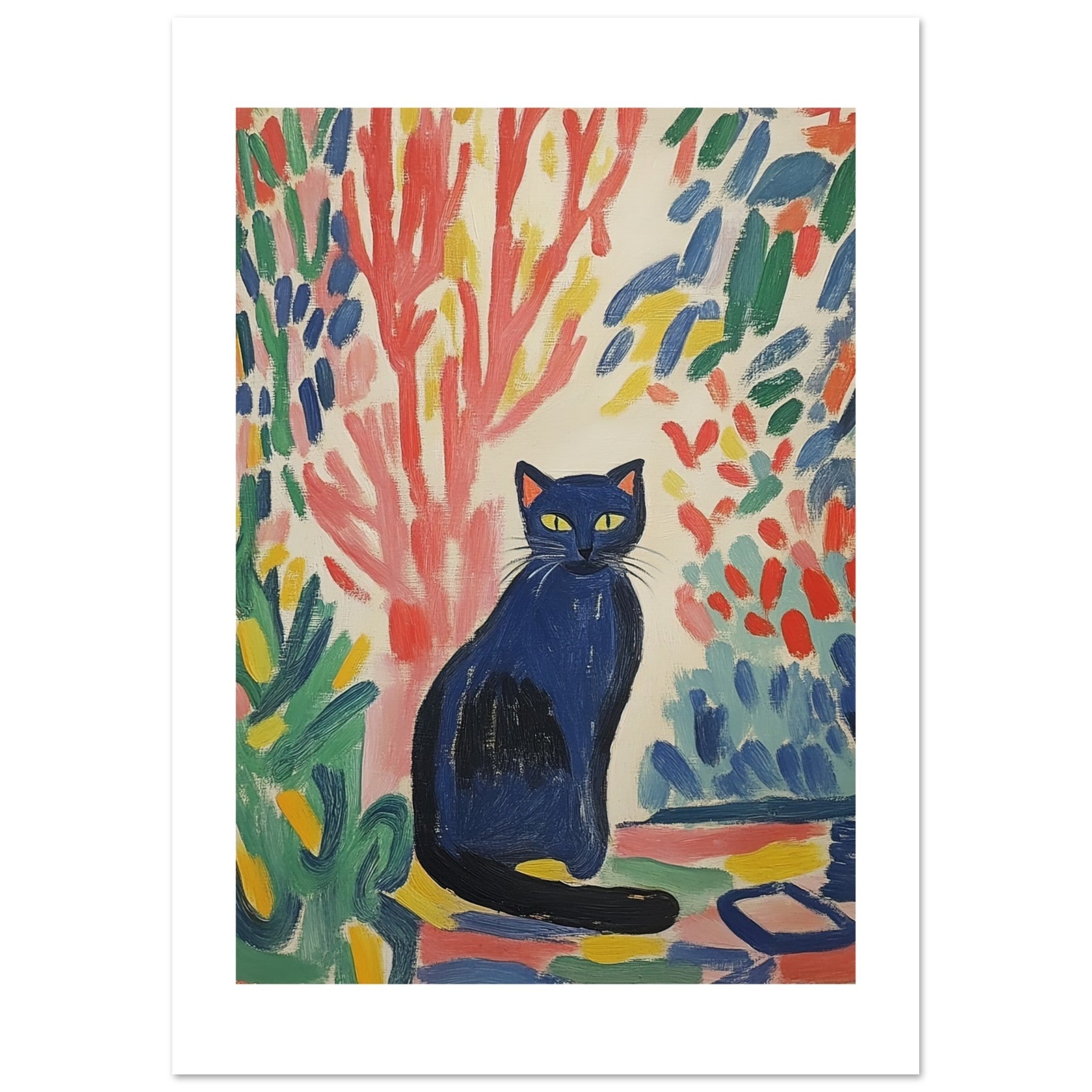 Bombay Cat Inspired by Matisse