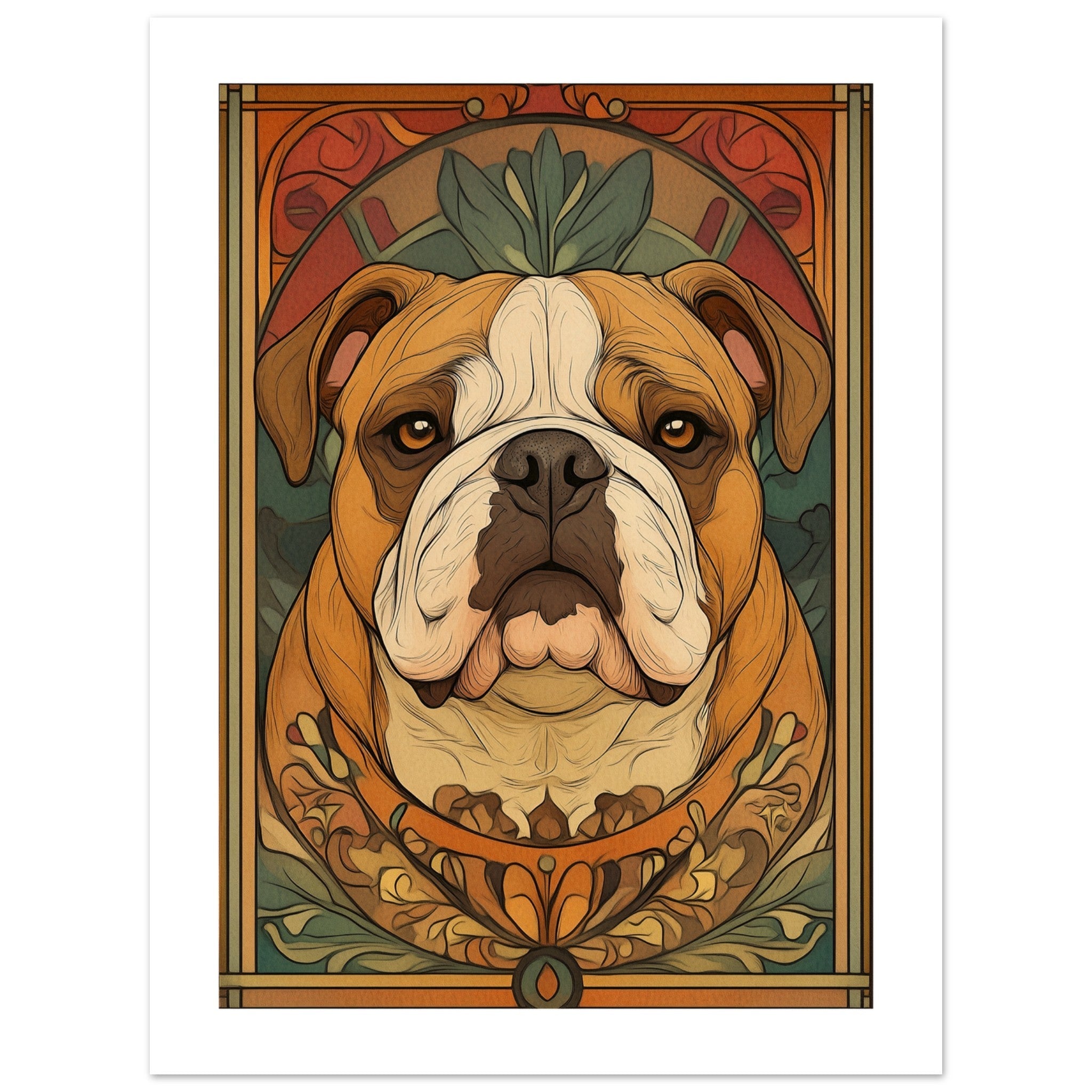 Bulldog Poster / Bulldog Art Work / Bulldog Print