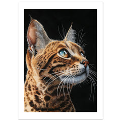 Bengal Cat Painted With Tone Pen 1