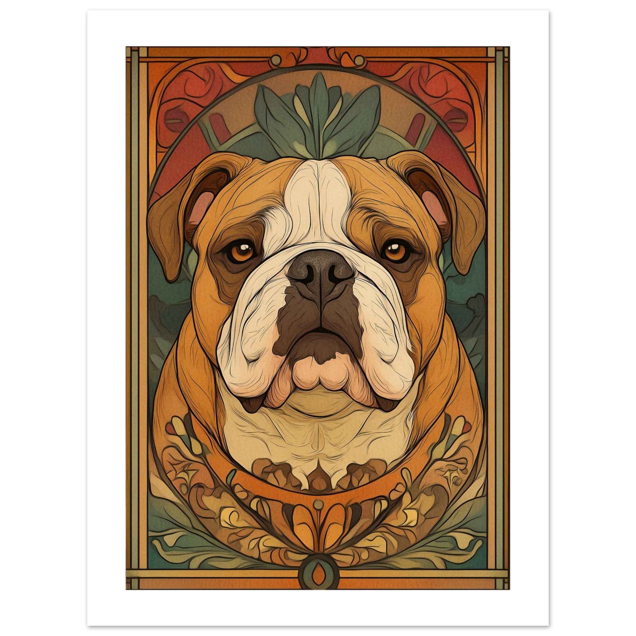 Bulldog Poster / Bulldog Art Work / Bulldog Print