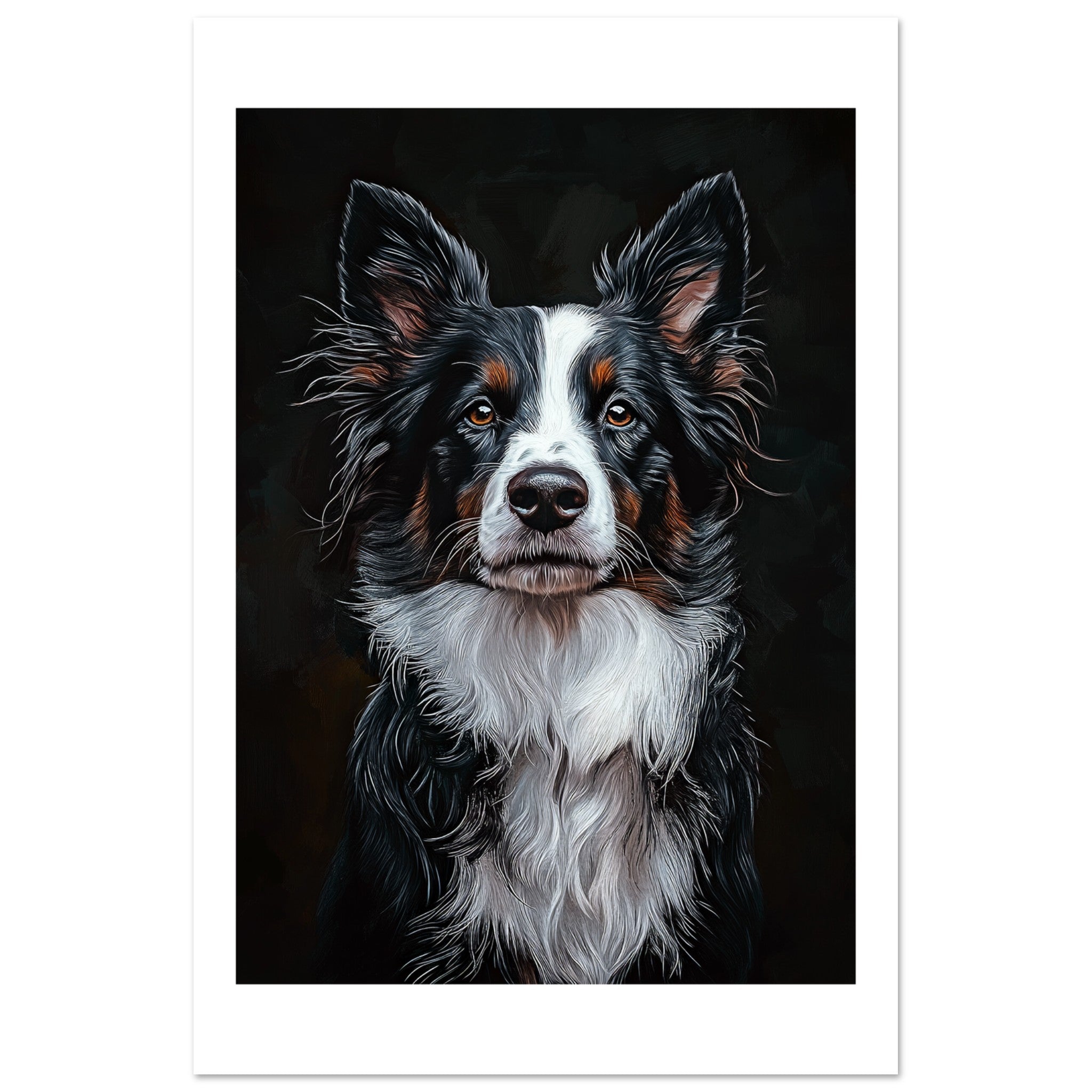 Border Collie Poster / Border Collie Art Work / Border Collie Print