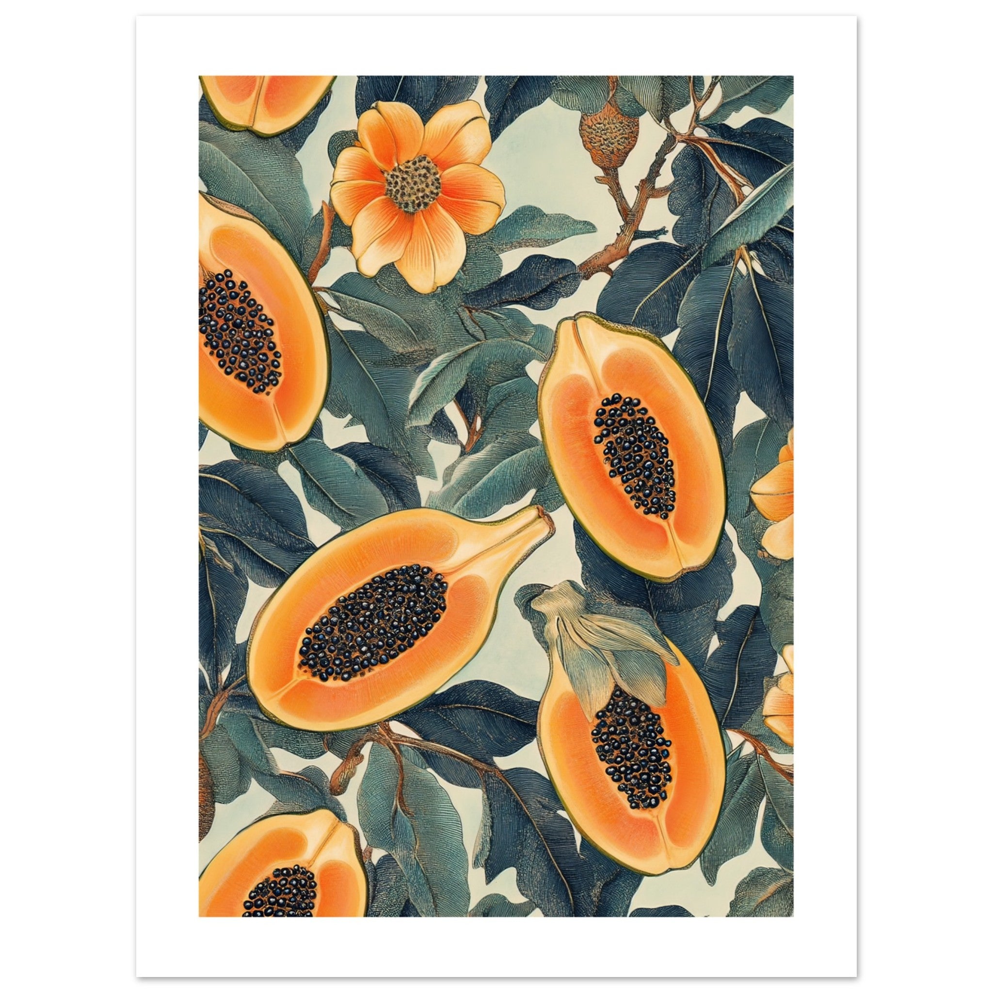 A pattern of Papayas 1