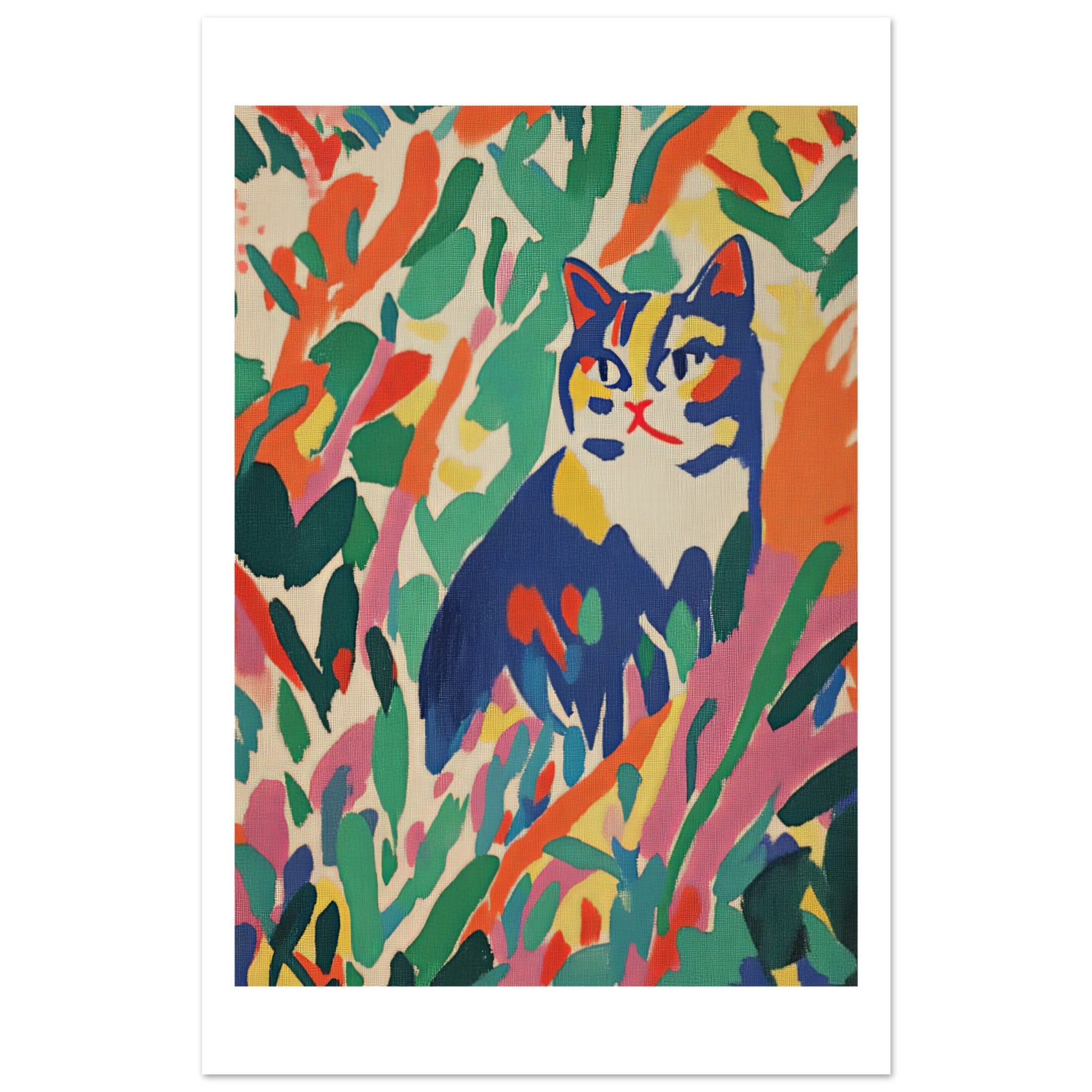 British Shorthair Cat Inspired by Matisse