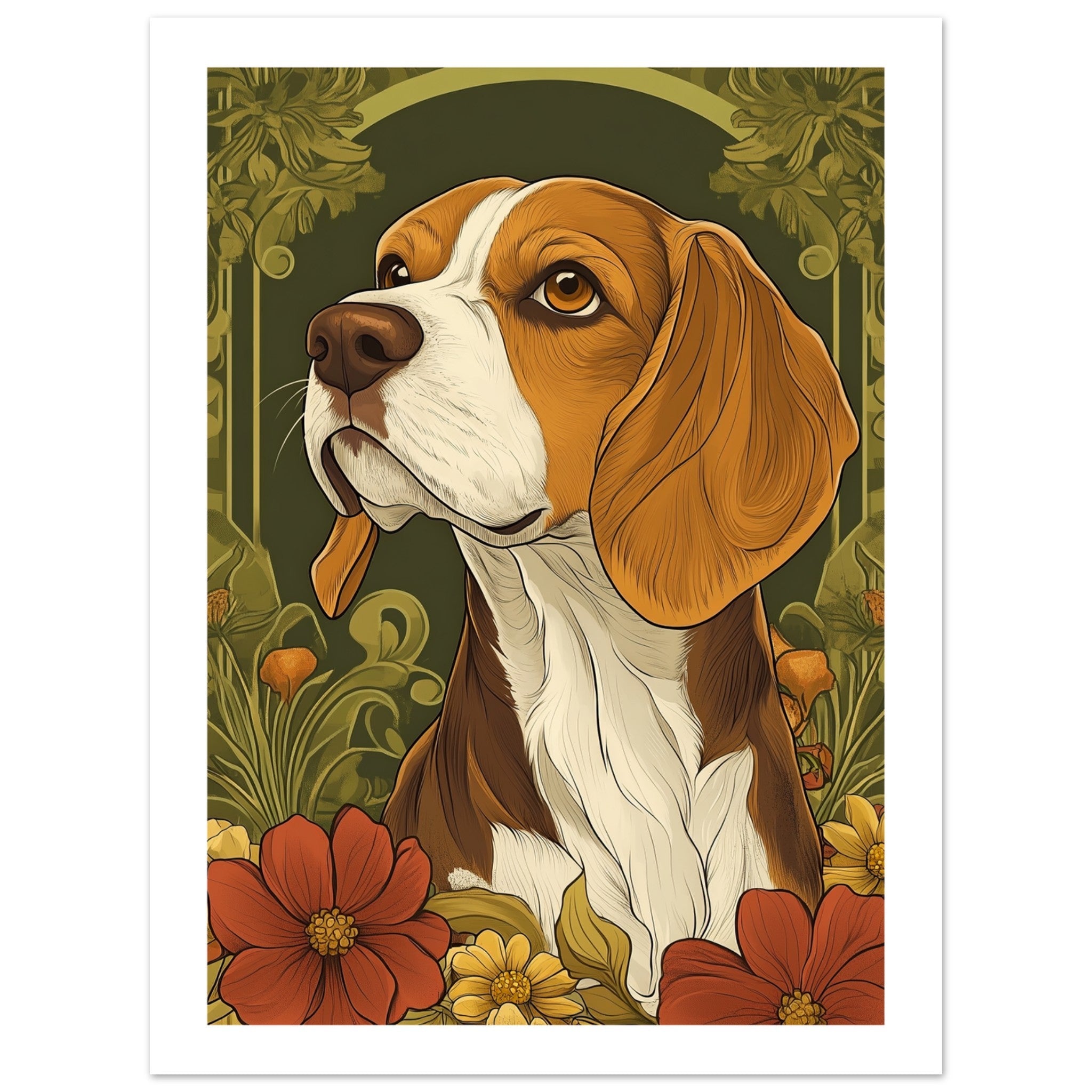 Beagle poster / Beagle Art Work / Beagle Print
