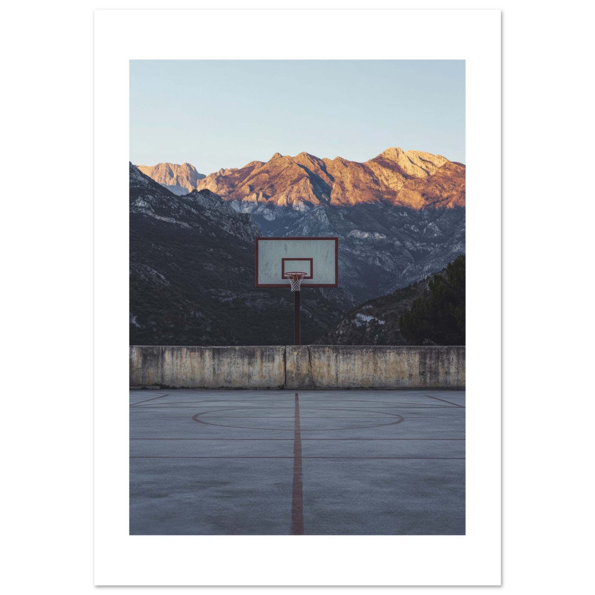 Basketball Court in Mountains 1