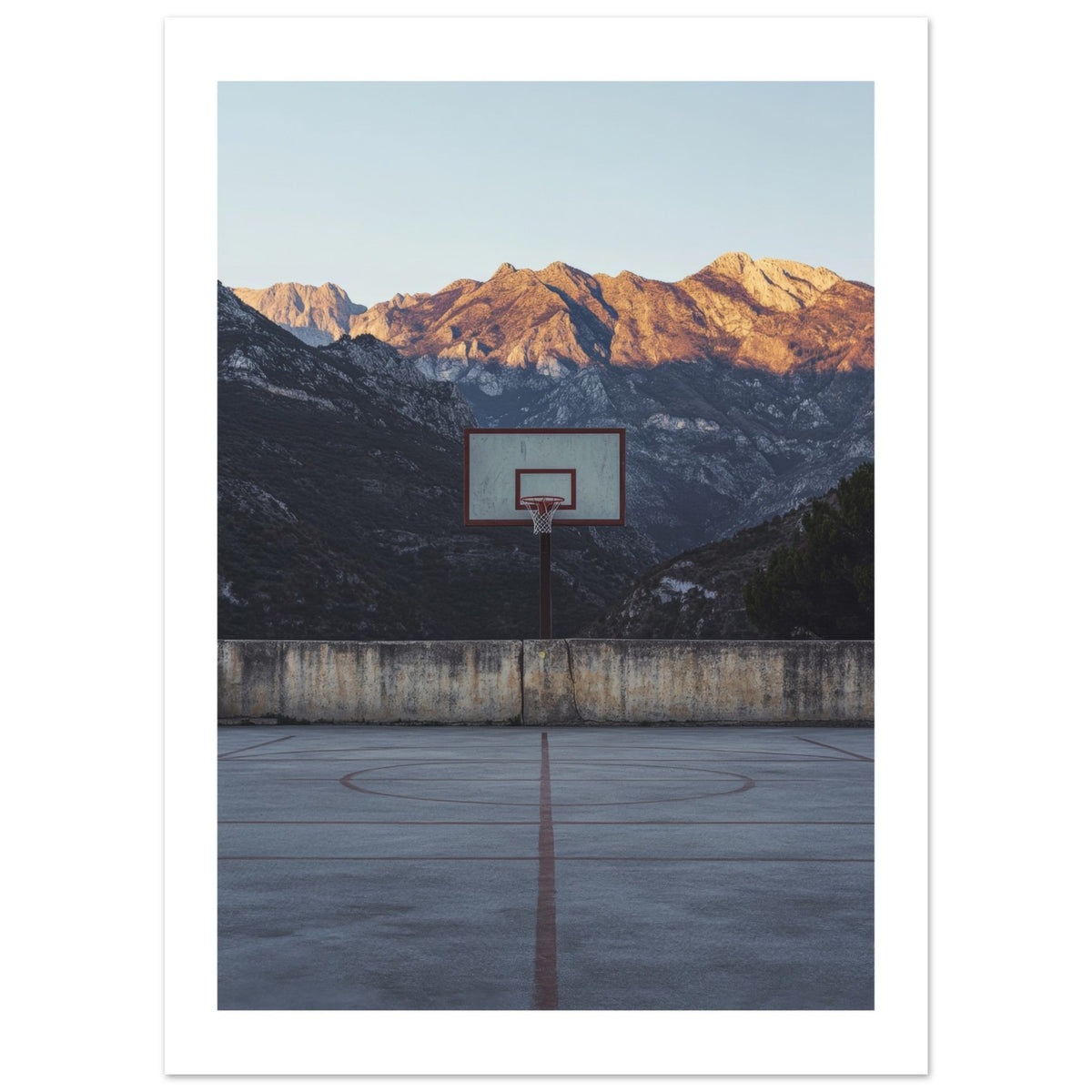 Basketball Court in Mountains 1