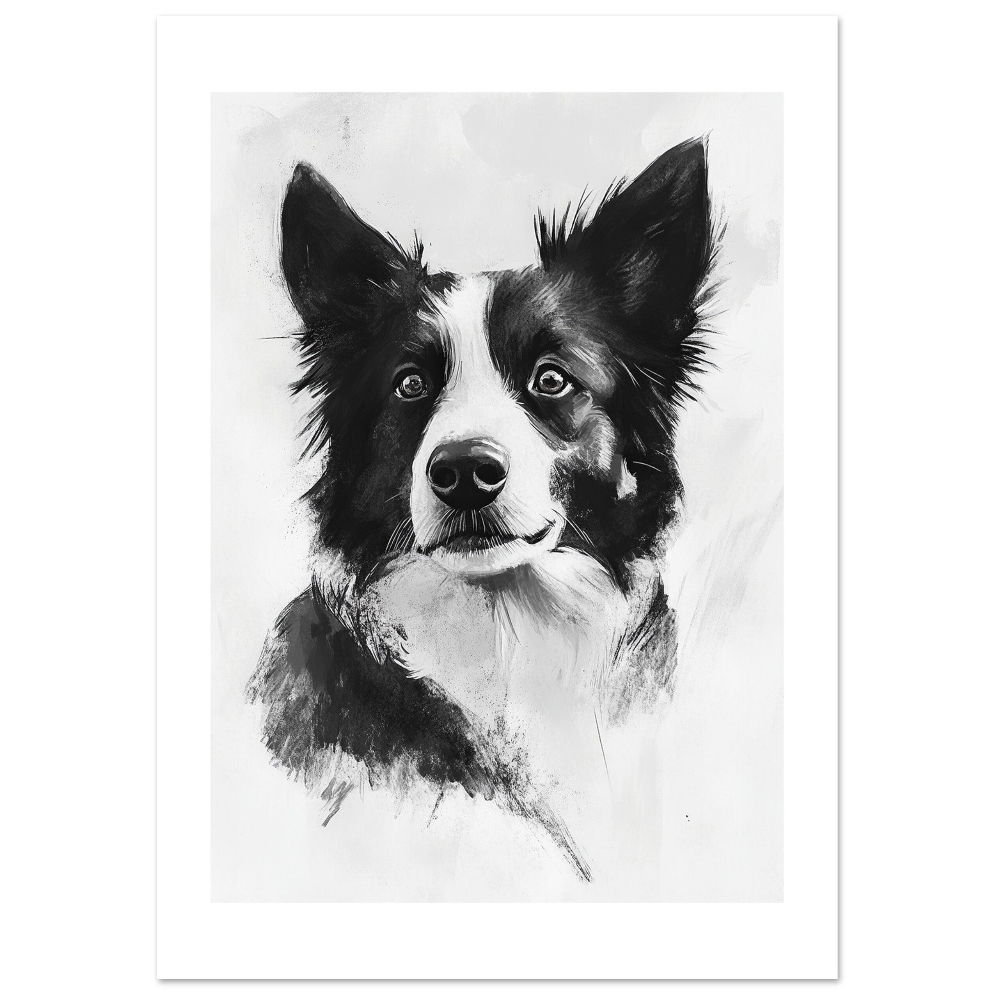 Border Collie Poster / Border Collie Art Work / Border Collie Print