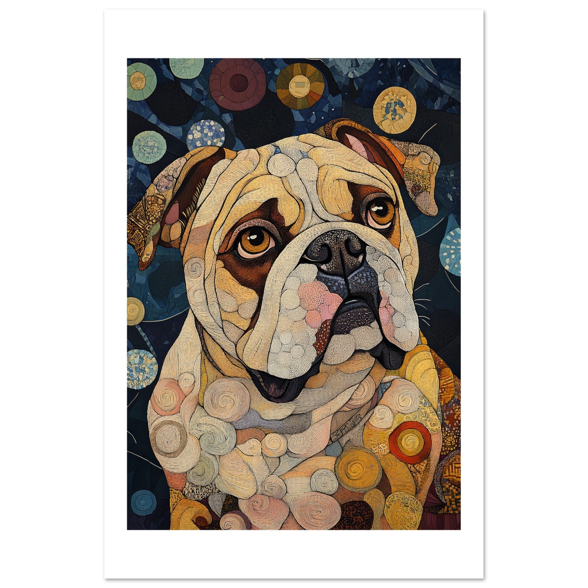 Bulldog Poster / Bulldog Art Work / Bulldog Print