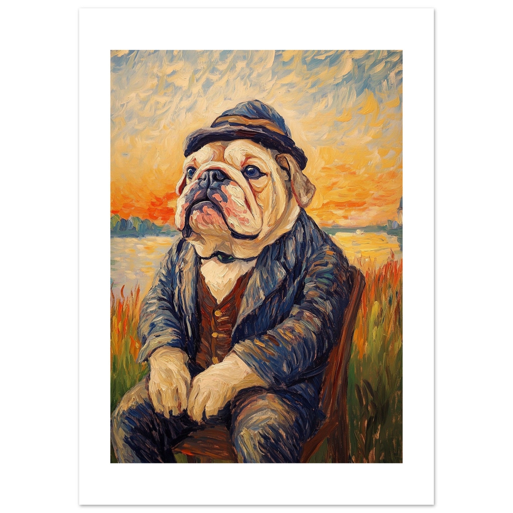 Bulldog Poster / Bulldog Art Work / Bulldog Print