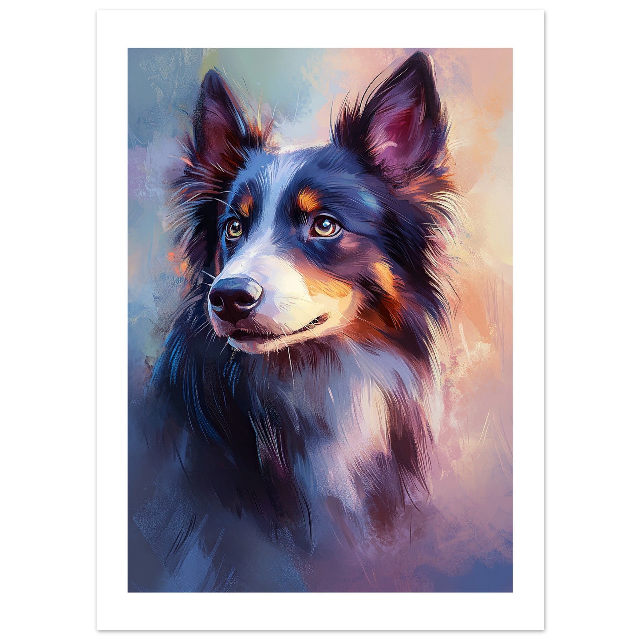 Border Collie Poster / Border Collie Art Work / Border Collie Print