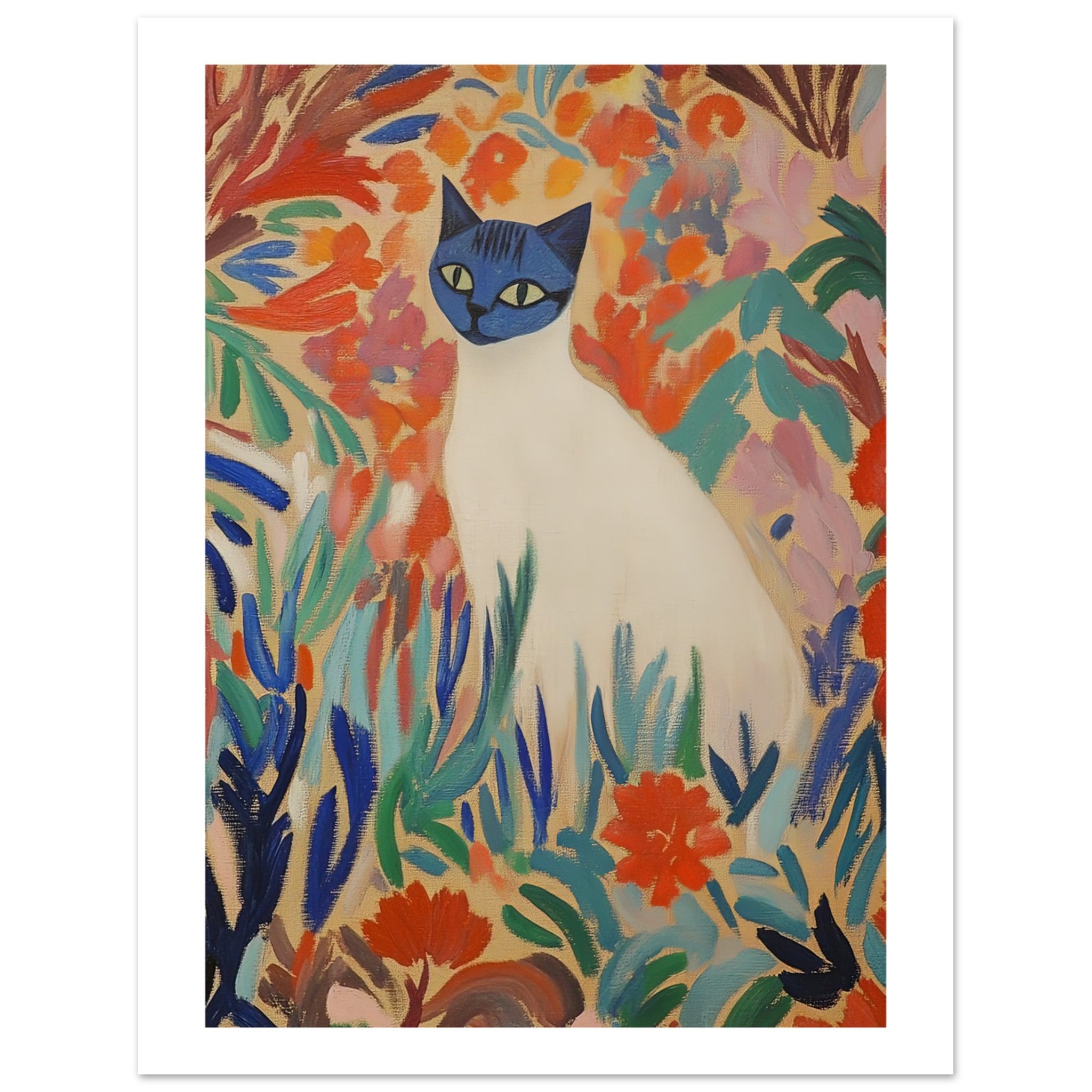 Balinese Cat Inspired by Matisse