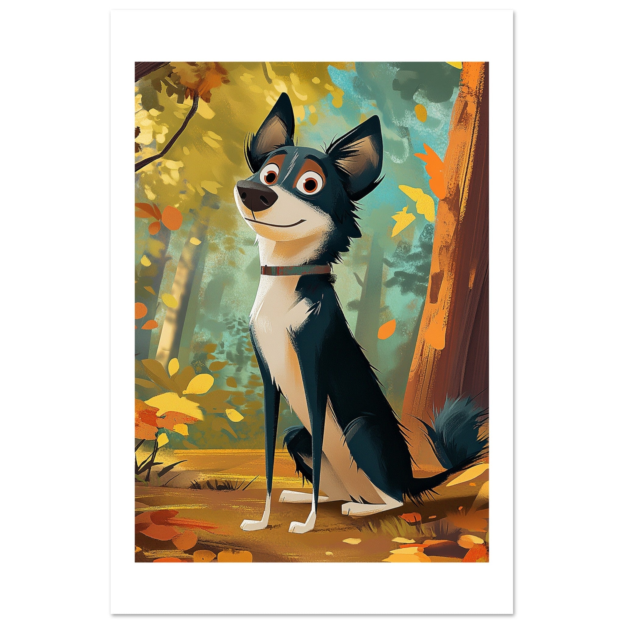 Border Collie Poster / Border Collie Art Work / Border Collie Print