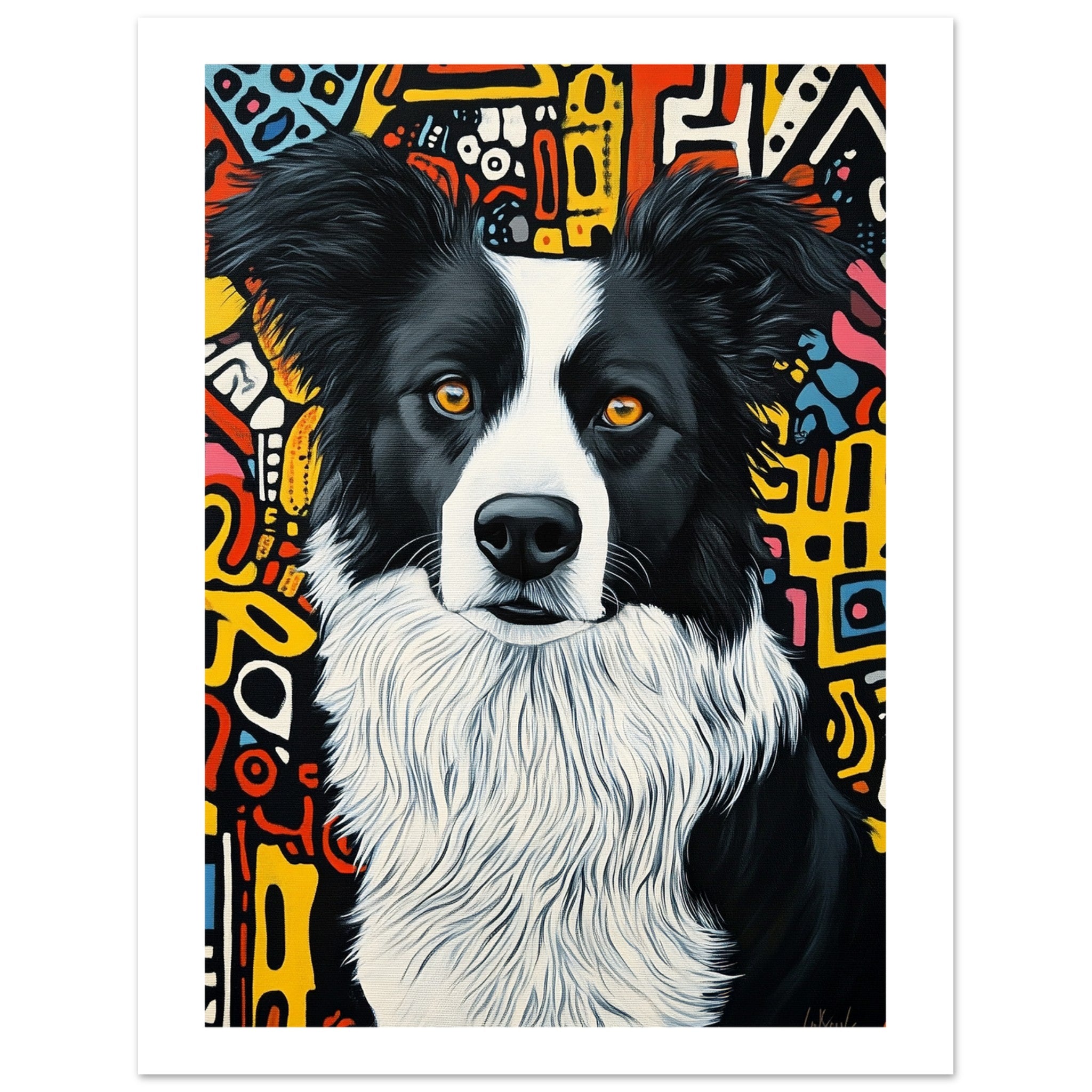 Border Collie Poster / Border Collie Art Work / Border Collie Print