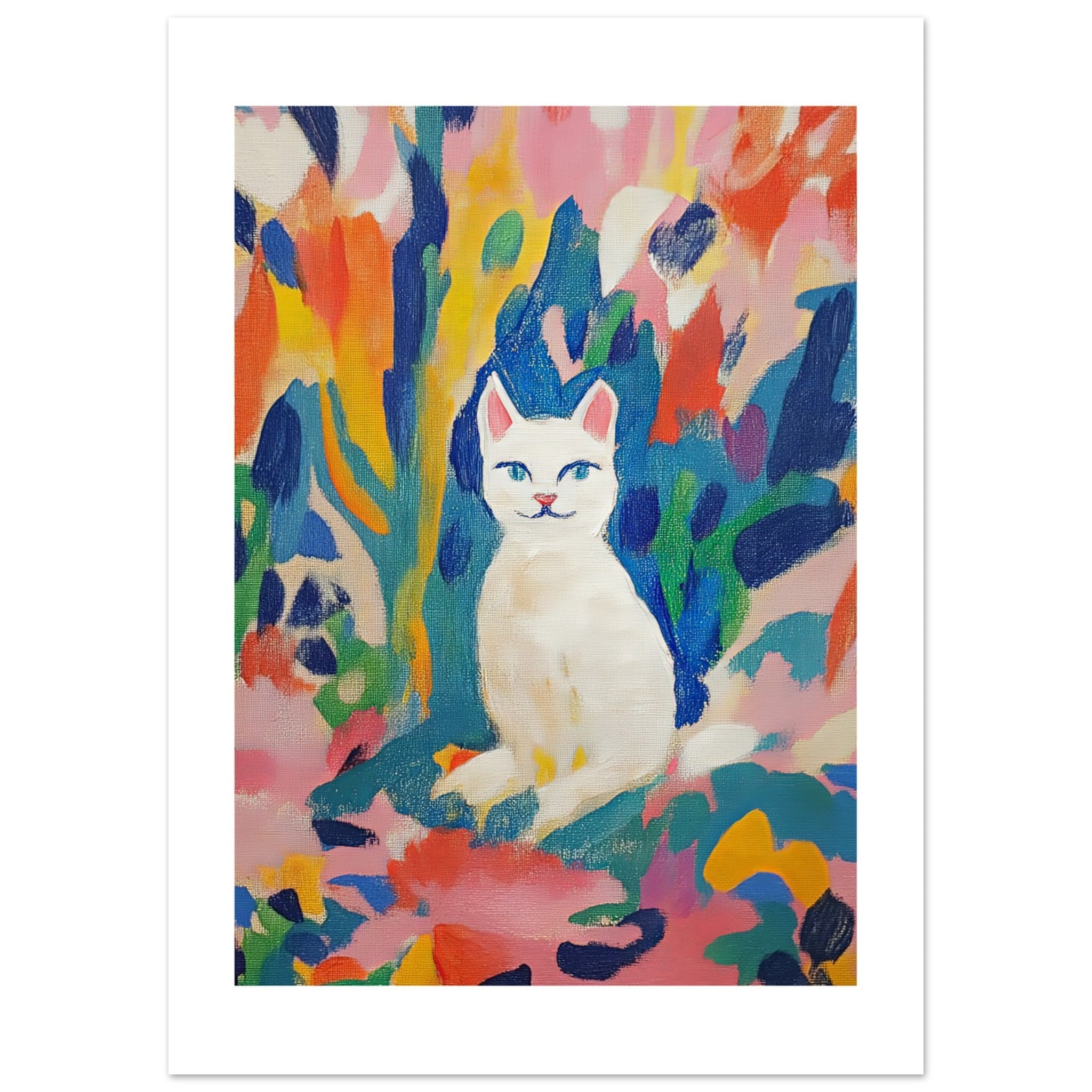 Burmilla Cat Inspired by Matisse 3