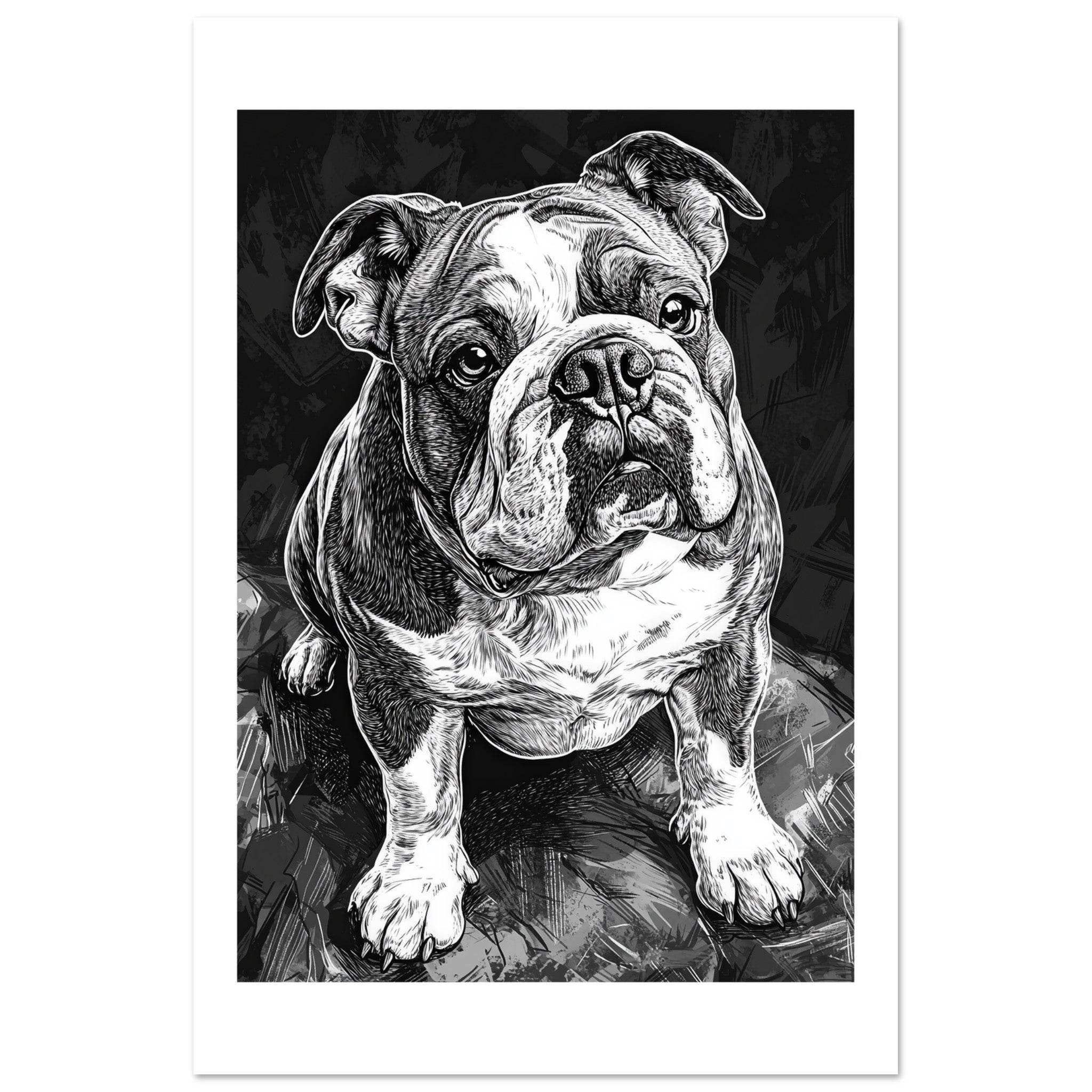 Bulldog Poster / Bulldog Art Work / Bulldog Print