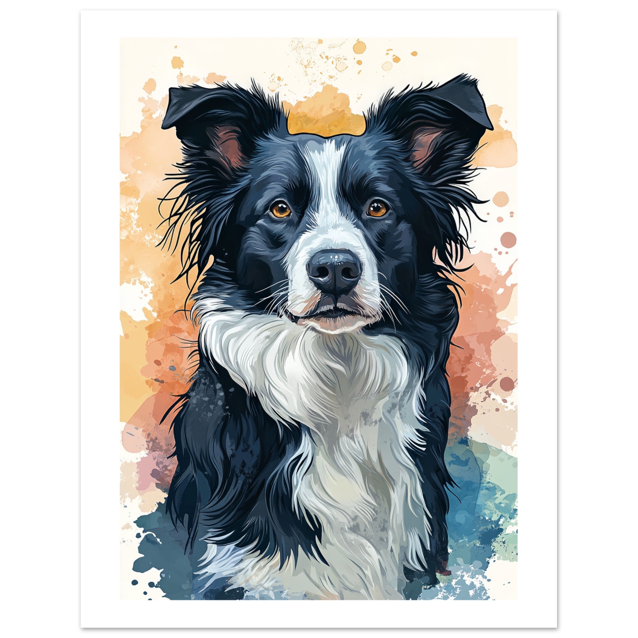 Border Collie Poster / Border Collie Art Work / Border Collie Print