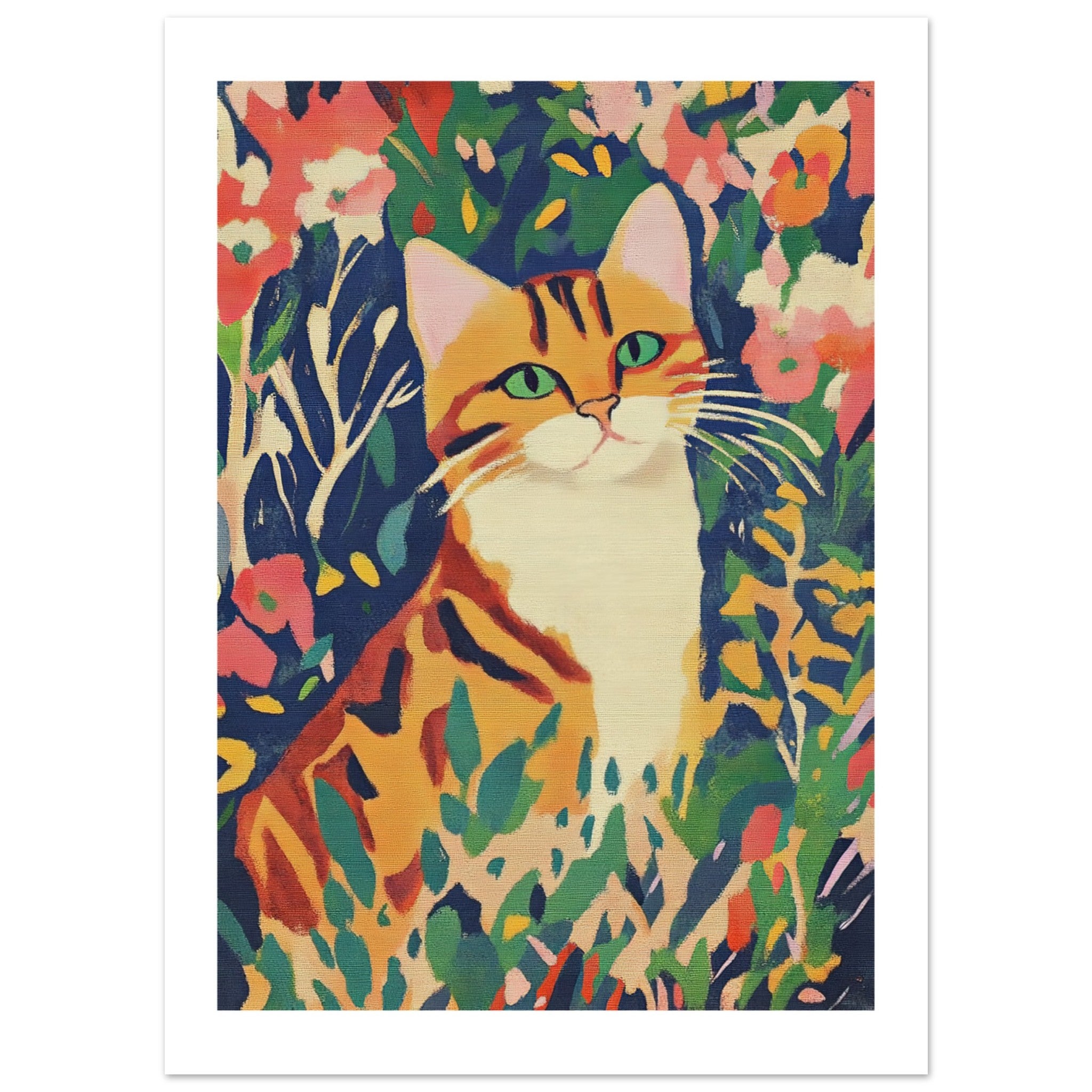 Bengal Cat Inspired by Matisse 3