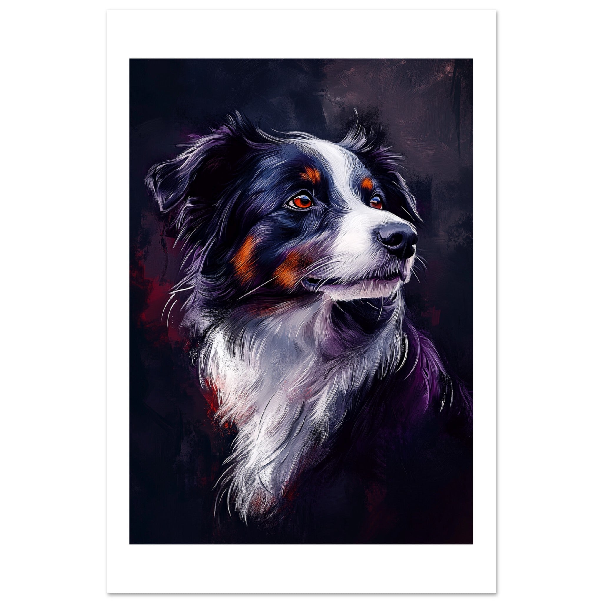 Border Collie Poster / Border Collie Art Work / Border Collie Print