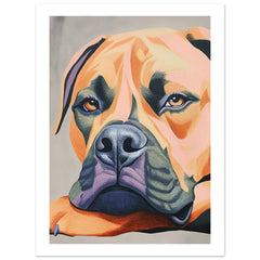 Boerboel Dog Relaxing Pastel Colored