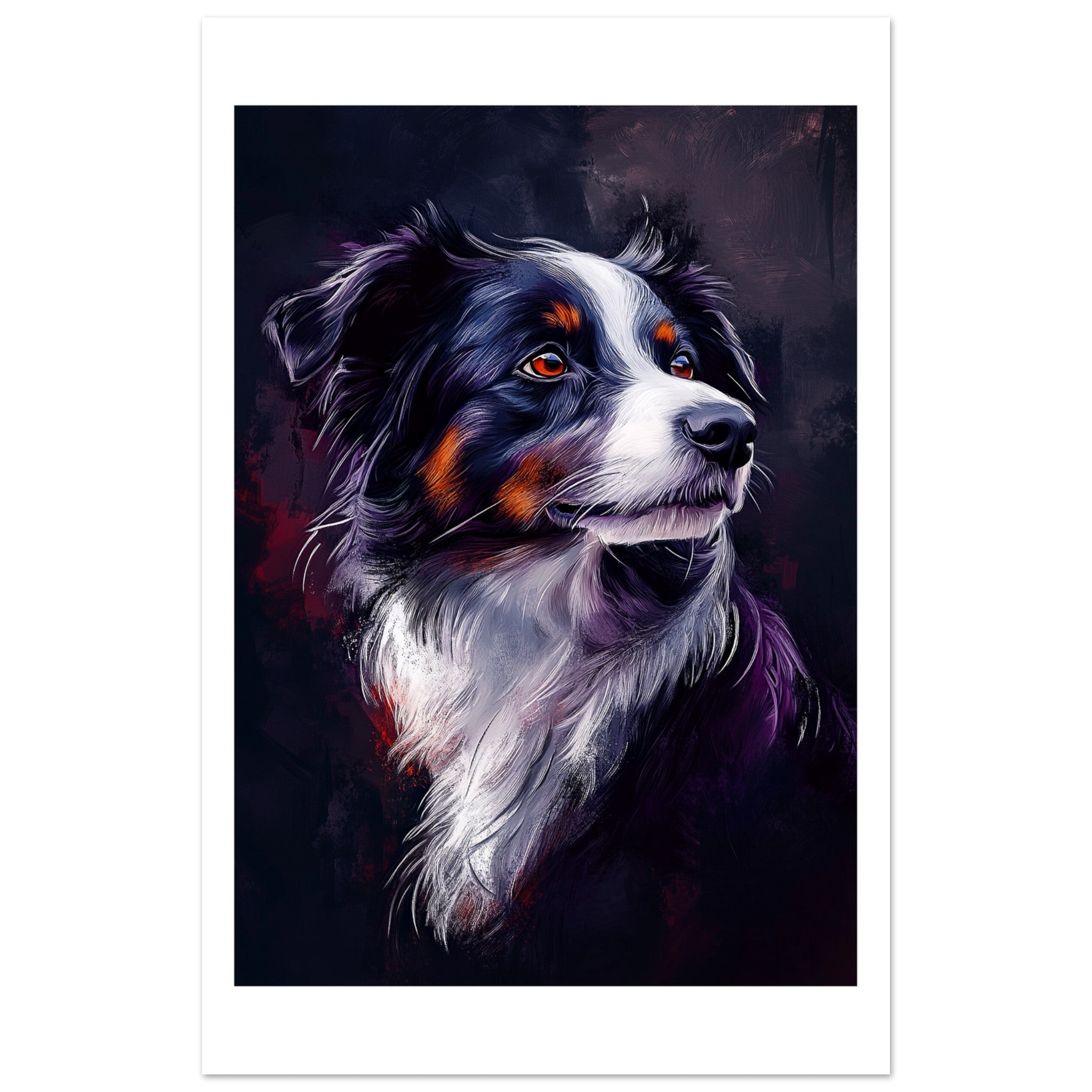 Border Collie Poster / Border Collie Art Work / Border Collie Print