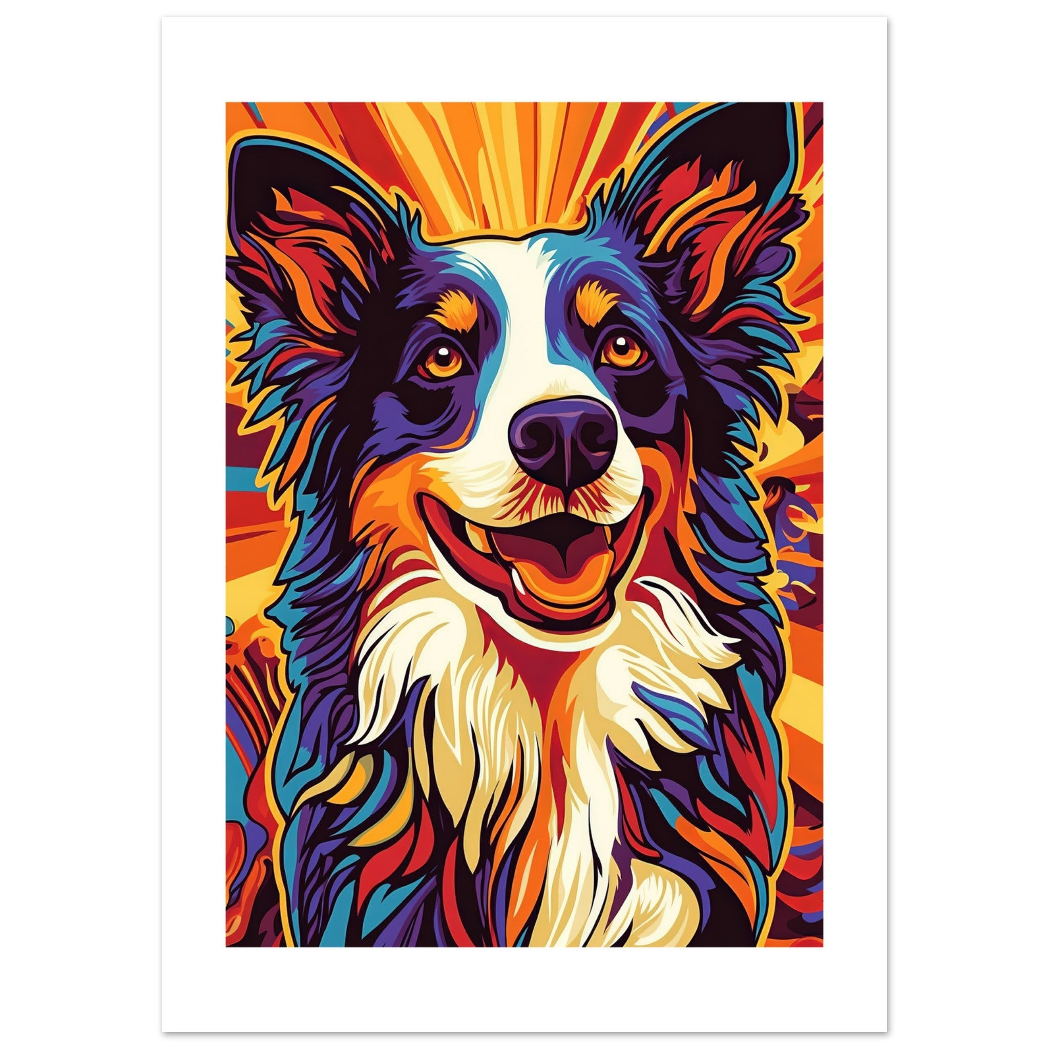 Border Collie Poster / Border Collie Art Work / Border Collie Print