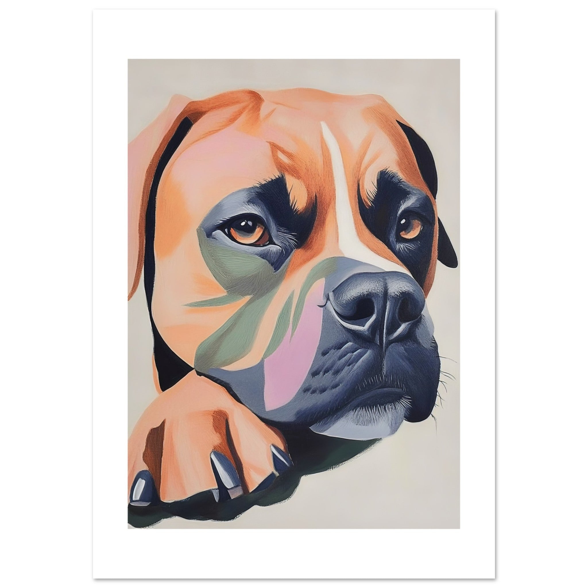 Boerboel Dog Relaxing Pastel Colored 2