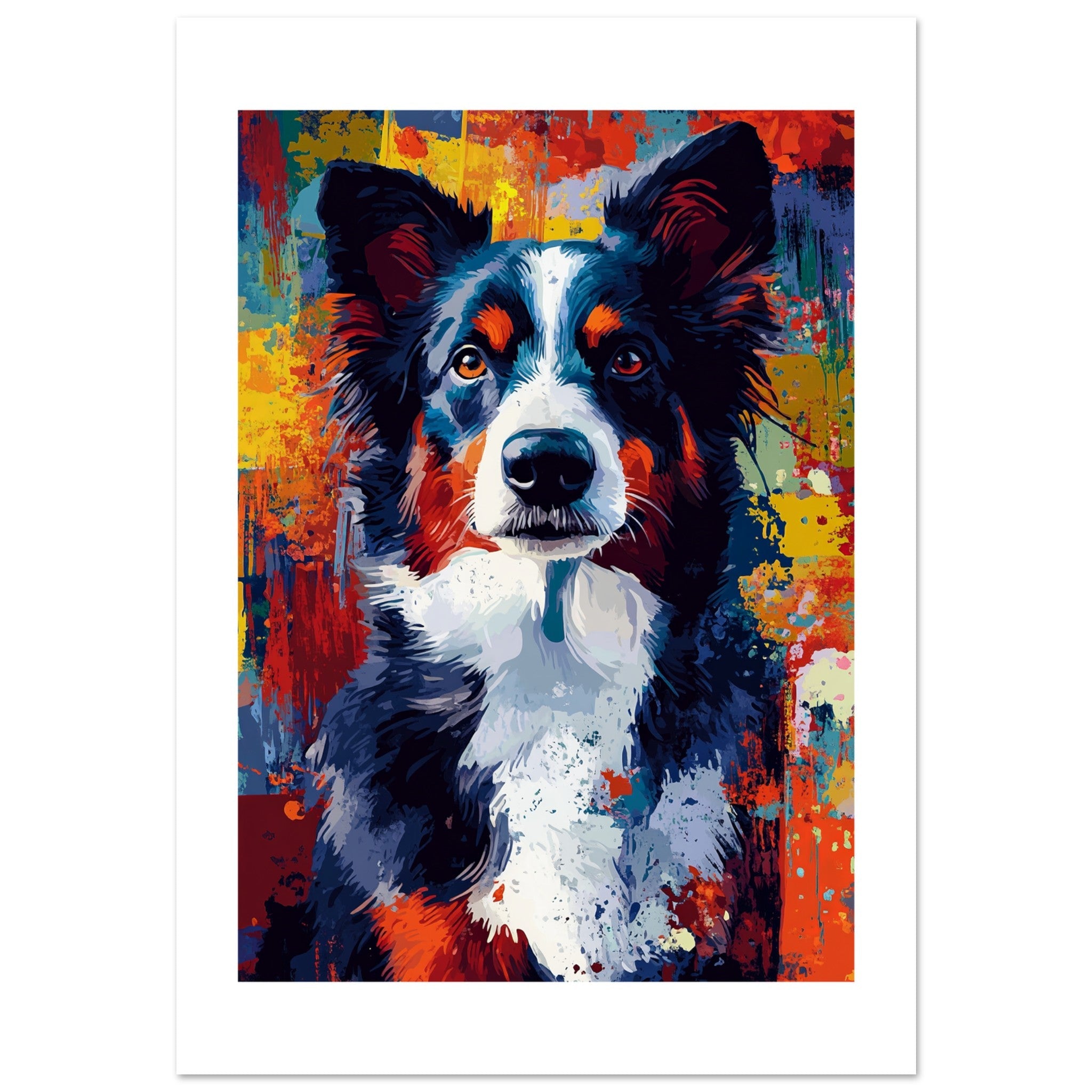 Border Collie Poster / Border Collie Art Work / Border Collie Print